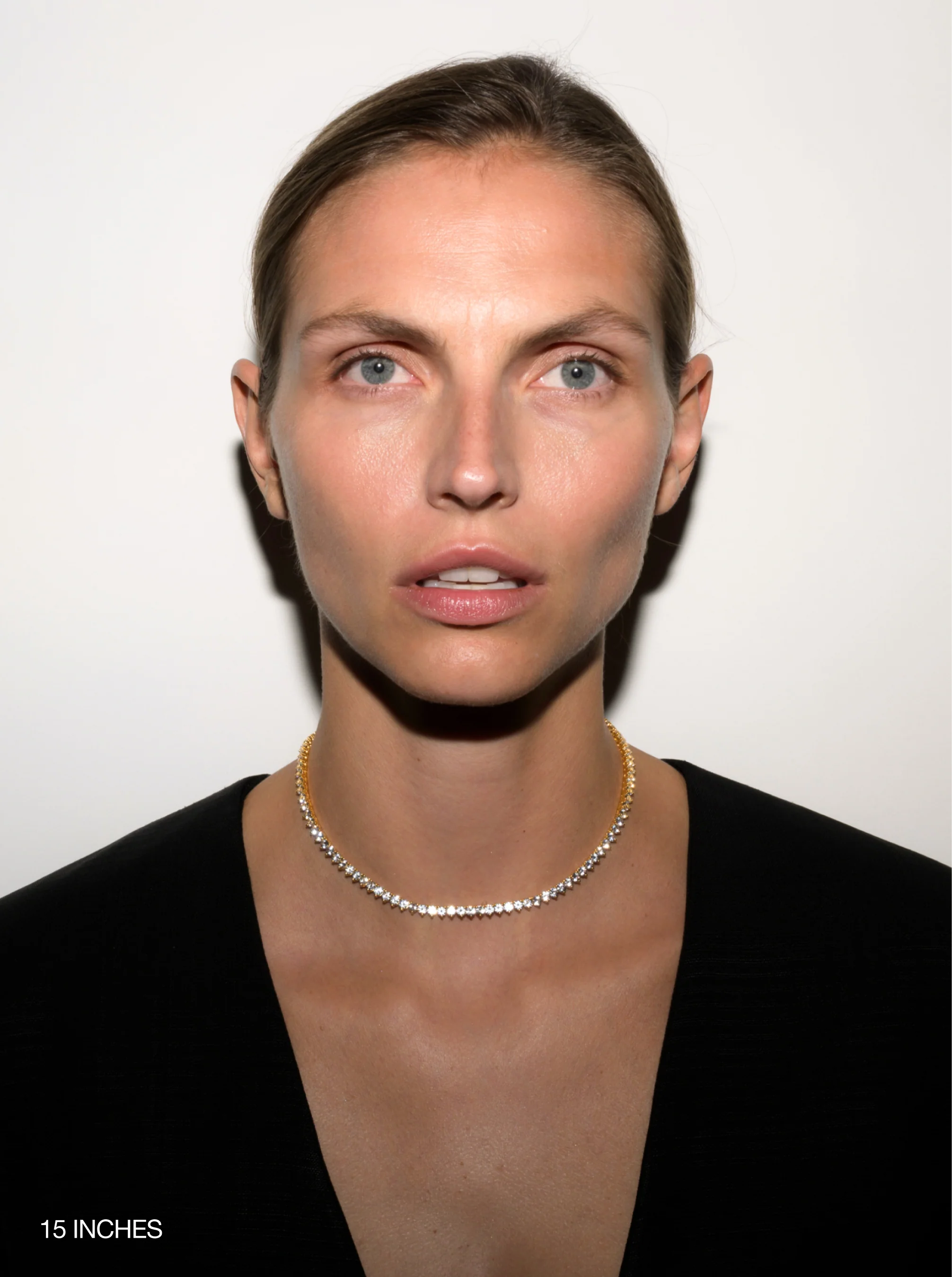 Dorsey - BENNINGTON RIVIÈRE NECKLACE IN LAB WHITE SAPPHIRE - Image 3