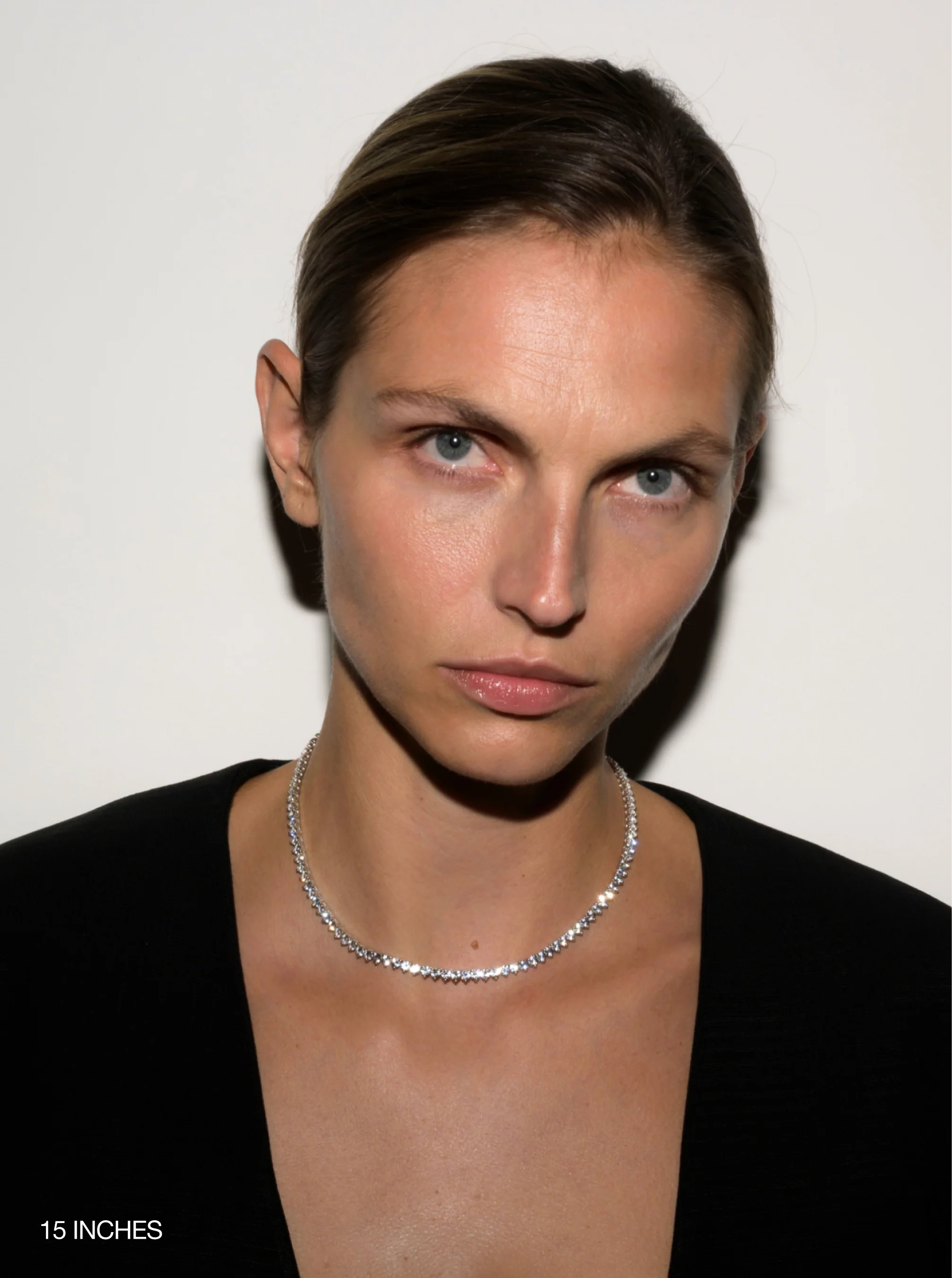 Dorsey - BENNINGTON RIVIÈRE NECKLACE IN LAB WHITE SAPPHIRE - Image 3