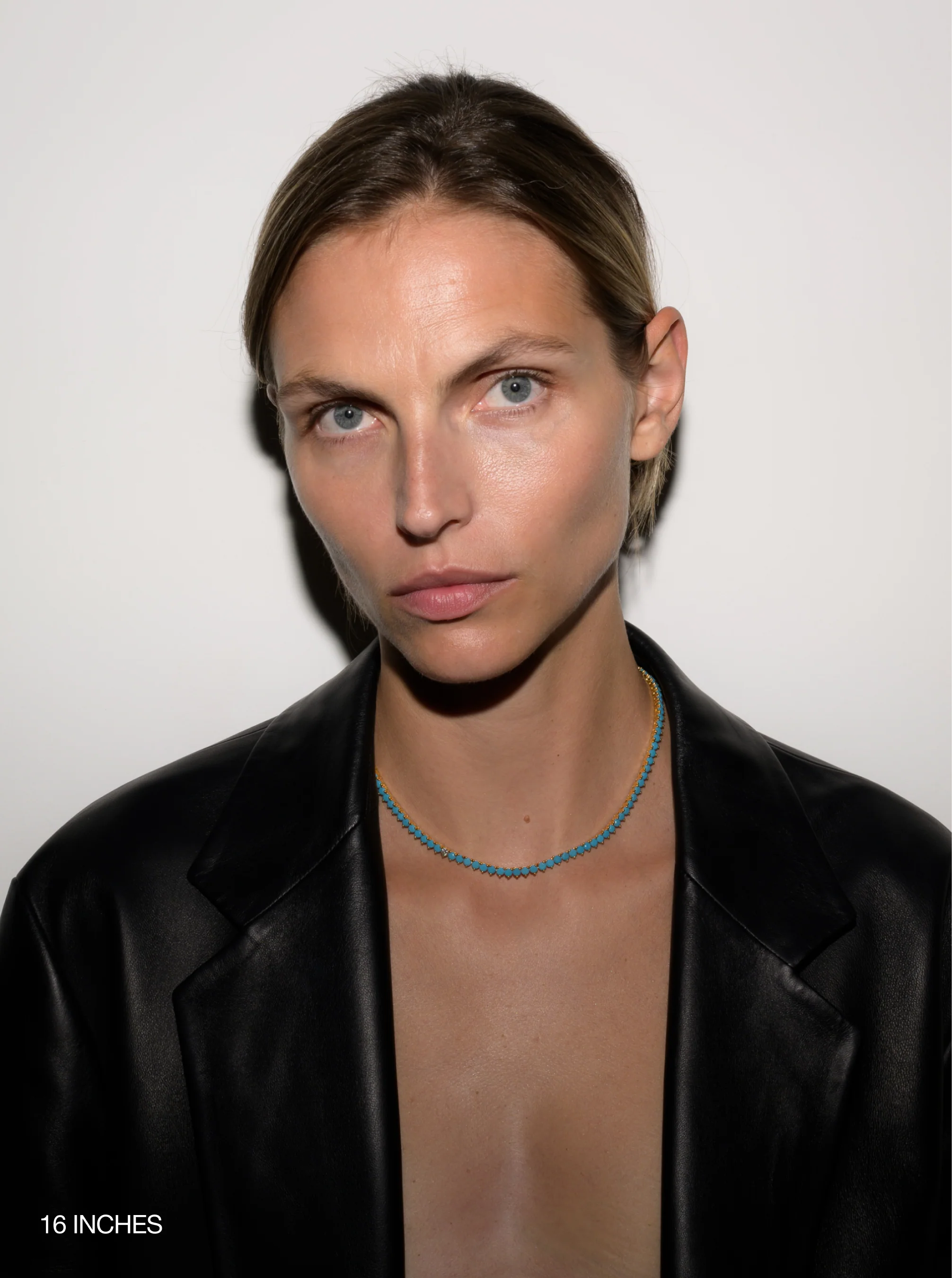 Dorsey - BENNINGTON RIVIÈRE NECKLACE IN NANO TURQUOISE AND LAB DIAMOND - Image 3
