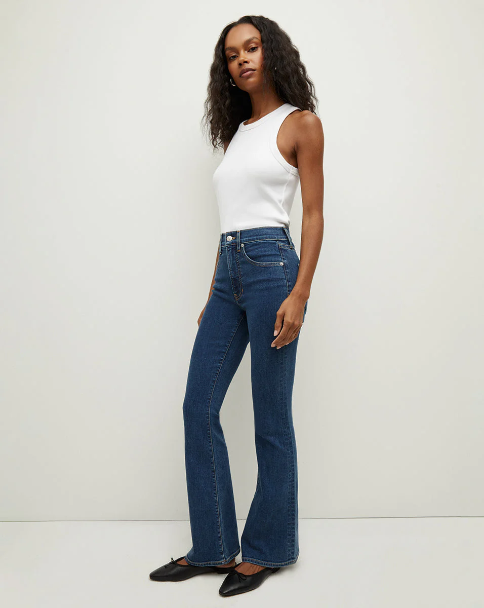Veronica Beard - Beverly Loafer Length Skinny - Flare Jean