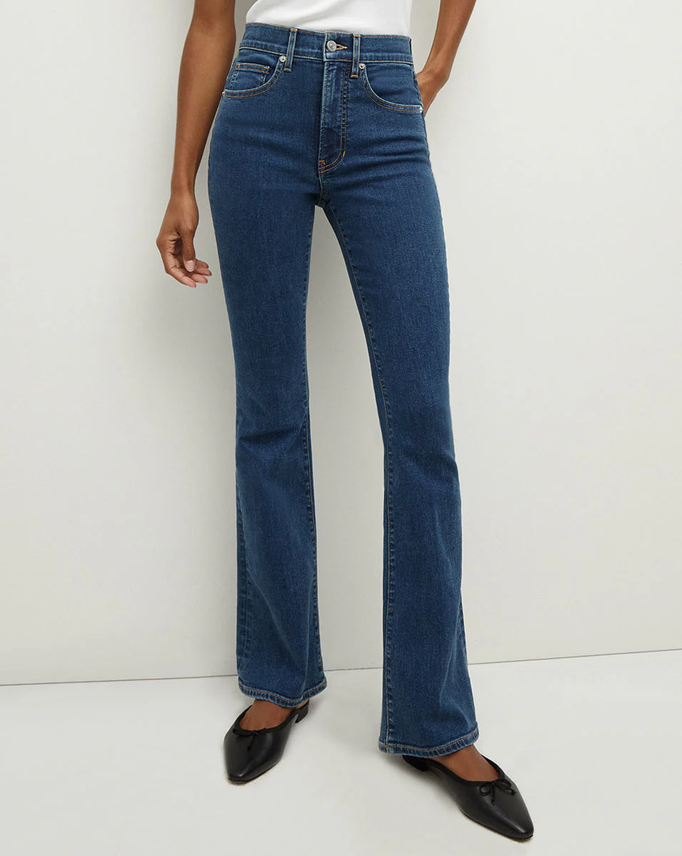 Veronica Beard - Beverly Loafer Length Skinny - Flare Jean - Image 2