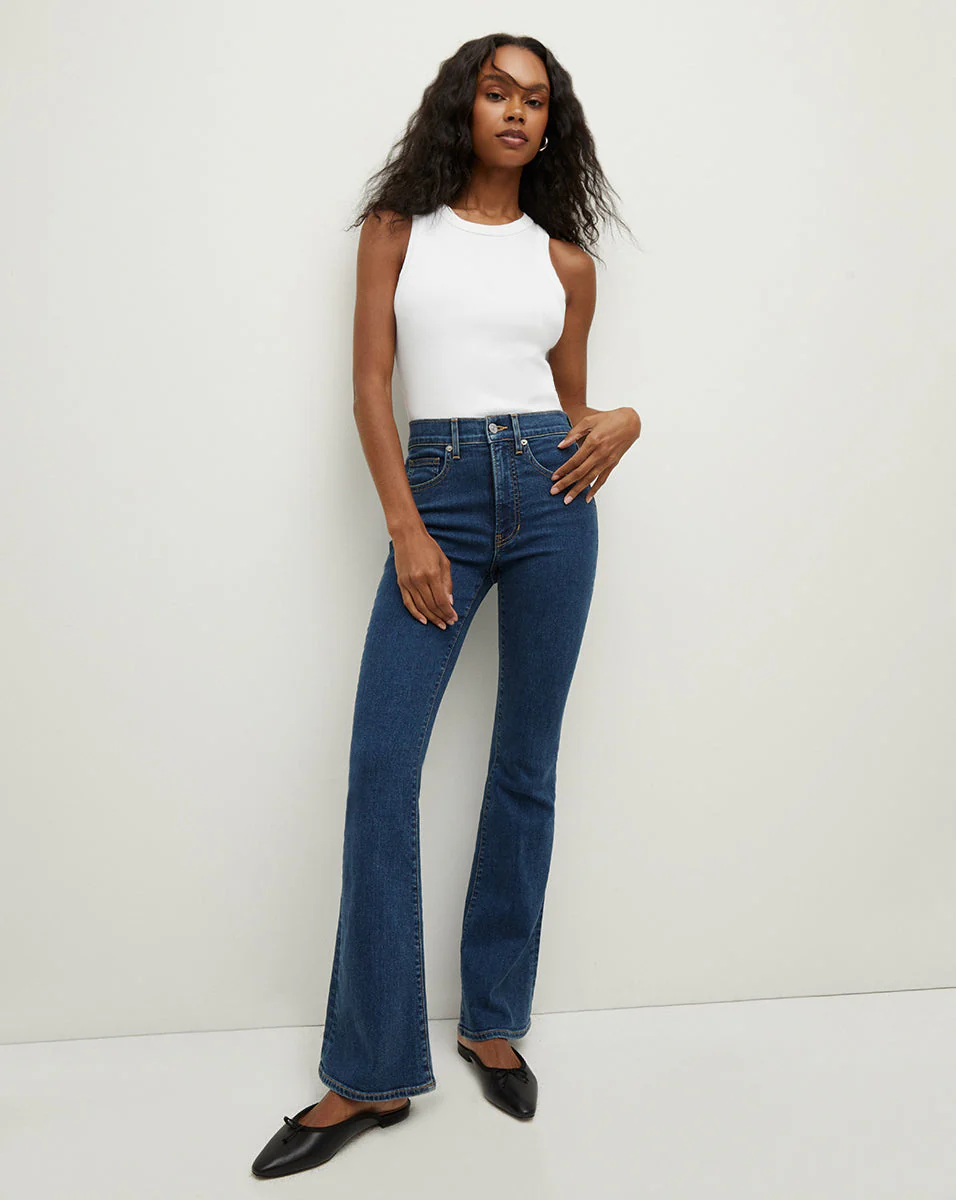 Veronica Beard - Beverly Loafer Length Skinny - Flare Jean - Image 3
