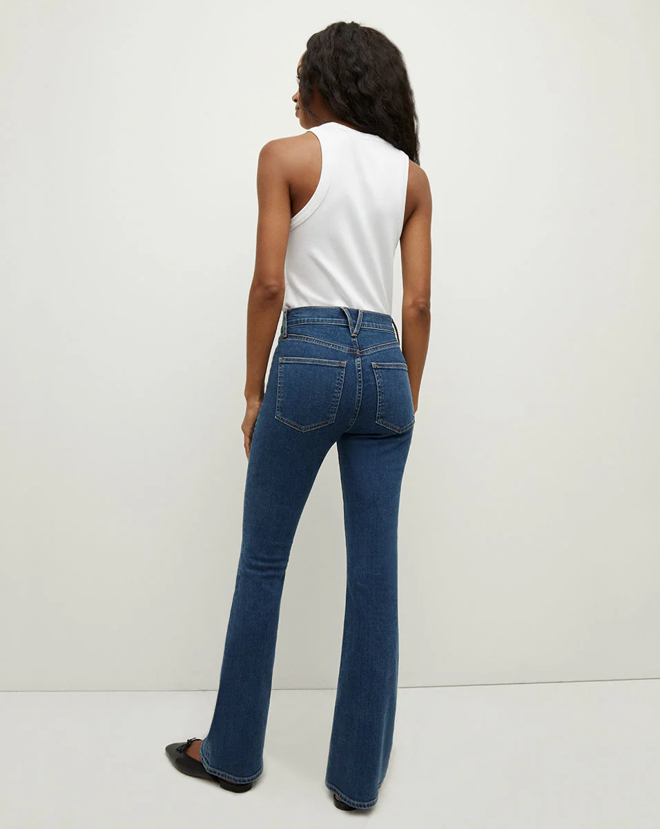 Veronica Beard - Beverly Loafer Length Skinny - Flare Jean - Image 5
