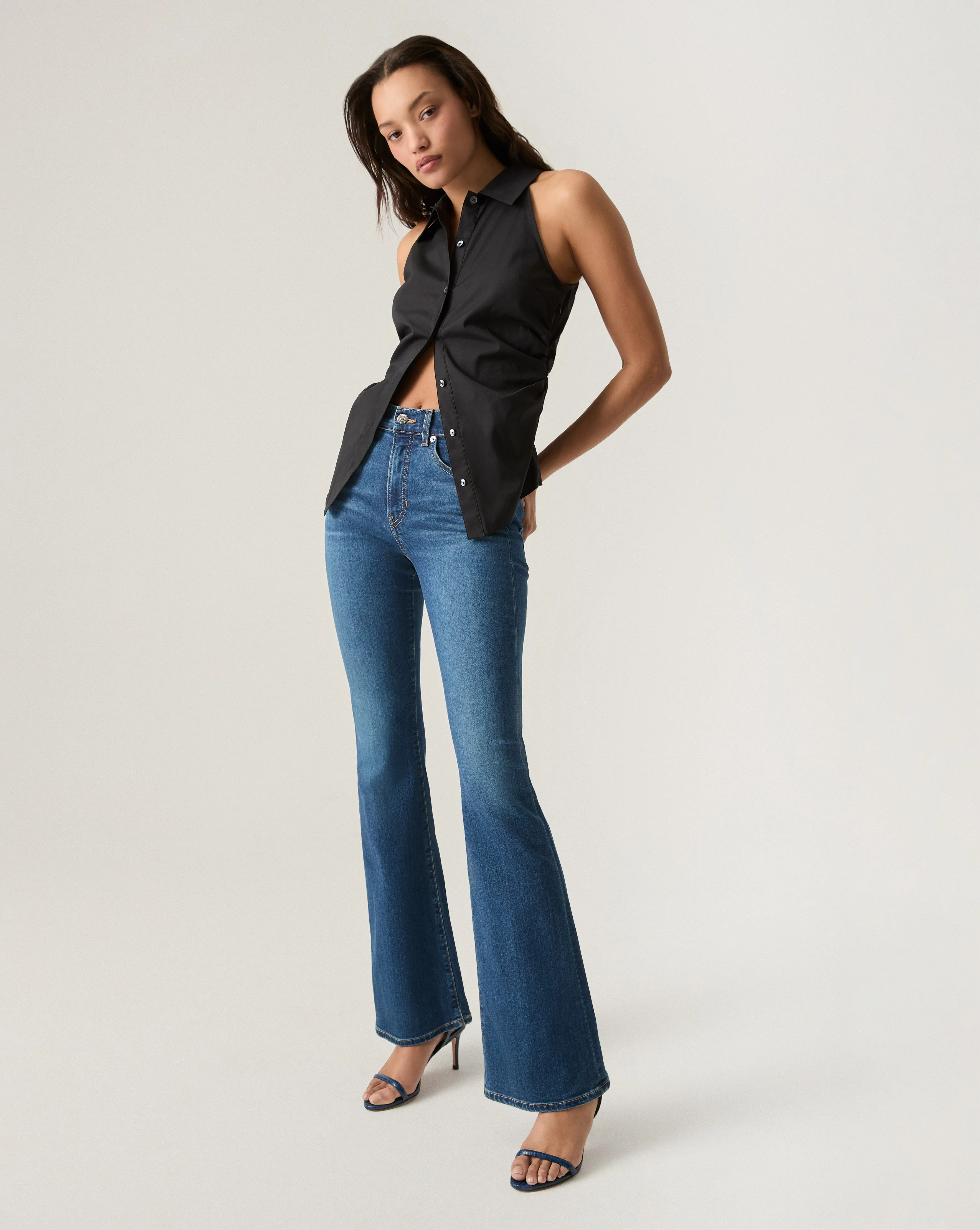 Veronica Beard - Beverly Skinny - Flare Jean - Image 5
