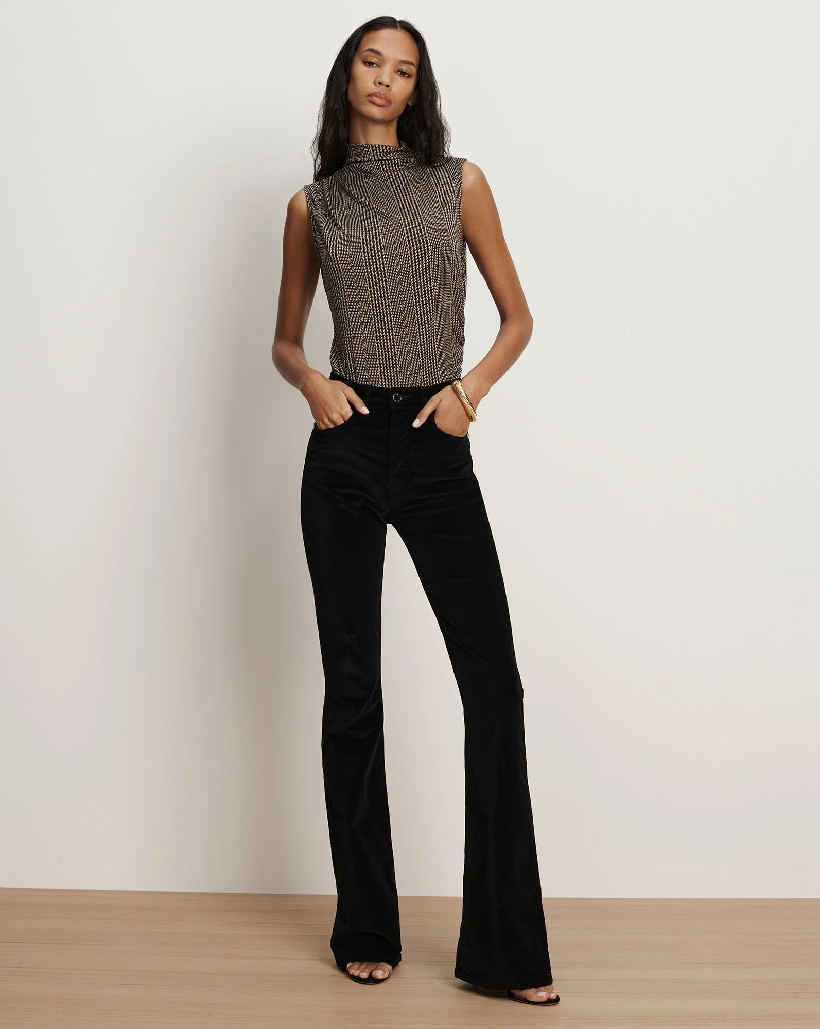 Veronica Beard - Beverly Velvet Skinny - Flare Pant - Image 6