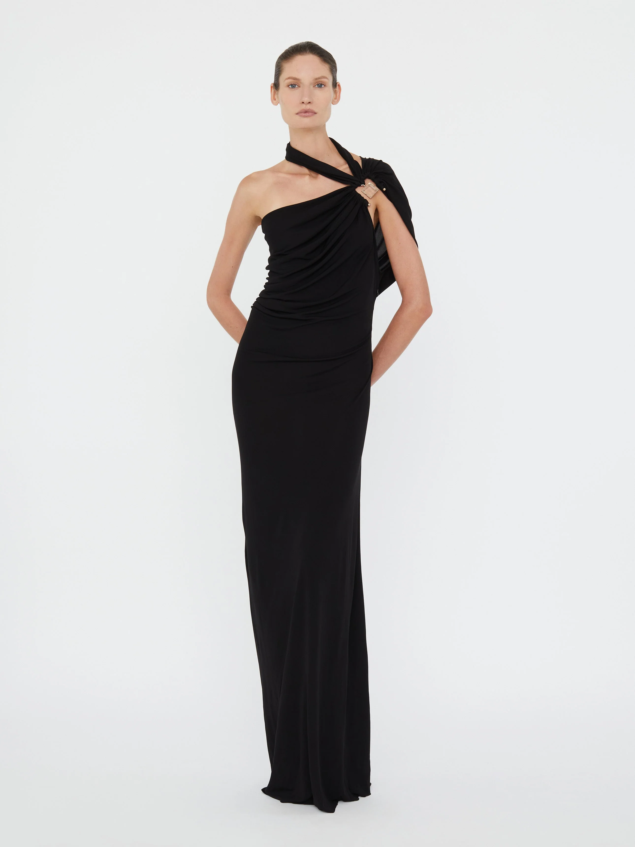 Christopher Esber - Bezel Quartz Halter Dress - Image 3