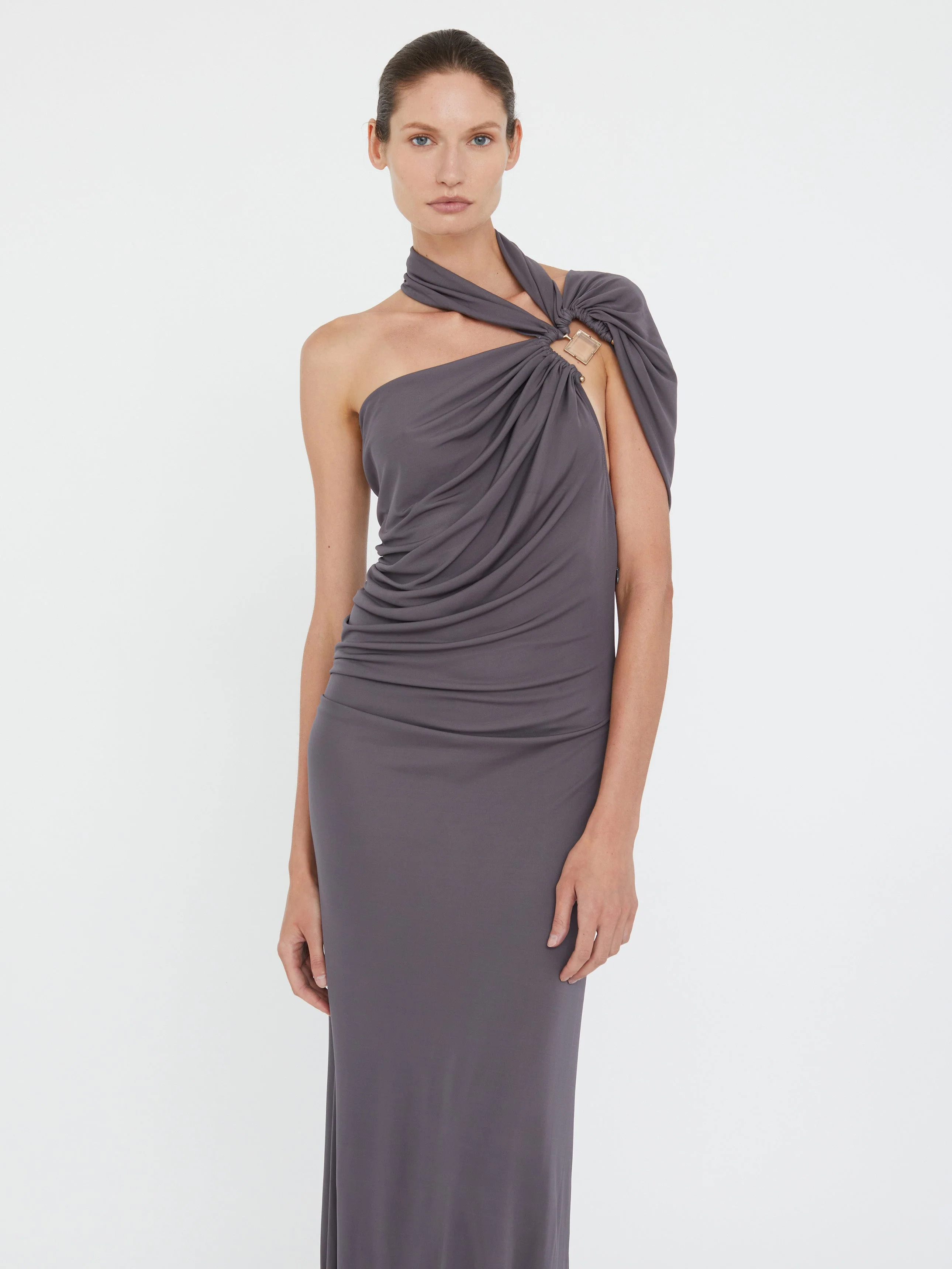 Christopher Esber - Bezel Quartz Halter Dress - Image 3
