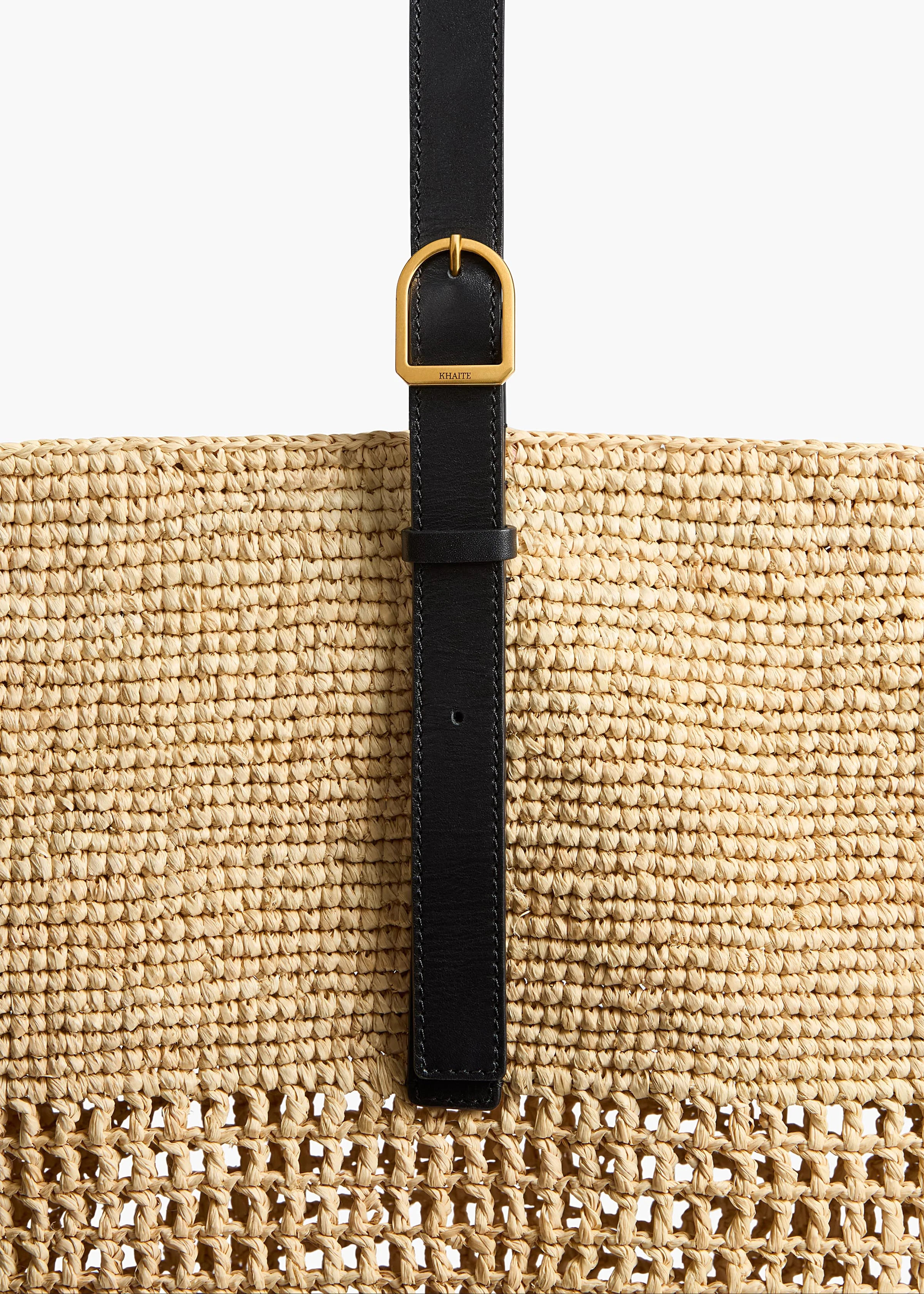 Khaite - Billie Bucket Bag in Natural Raffia - Image 8