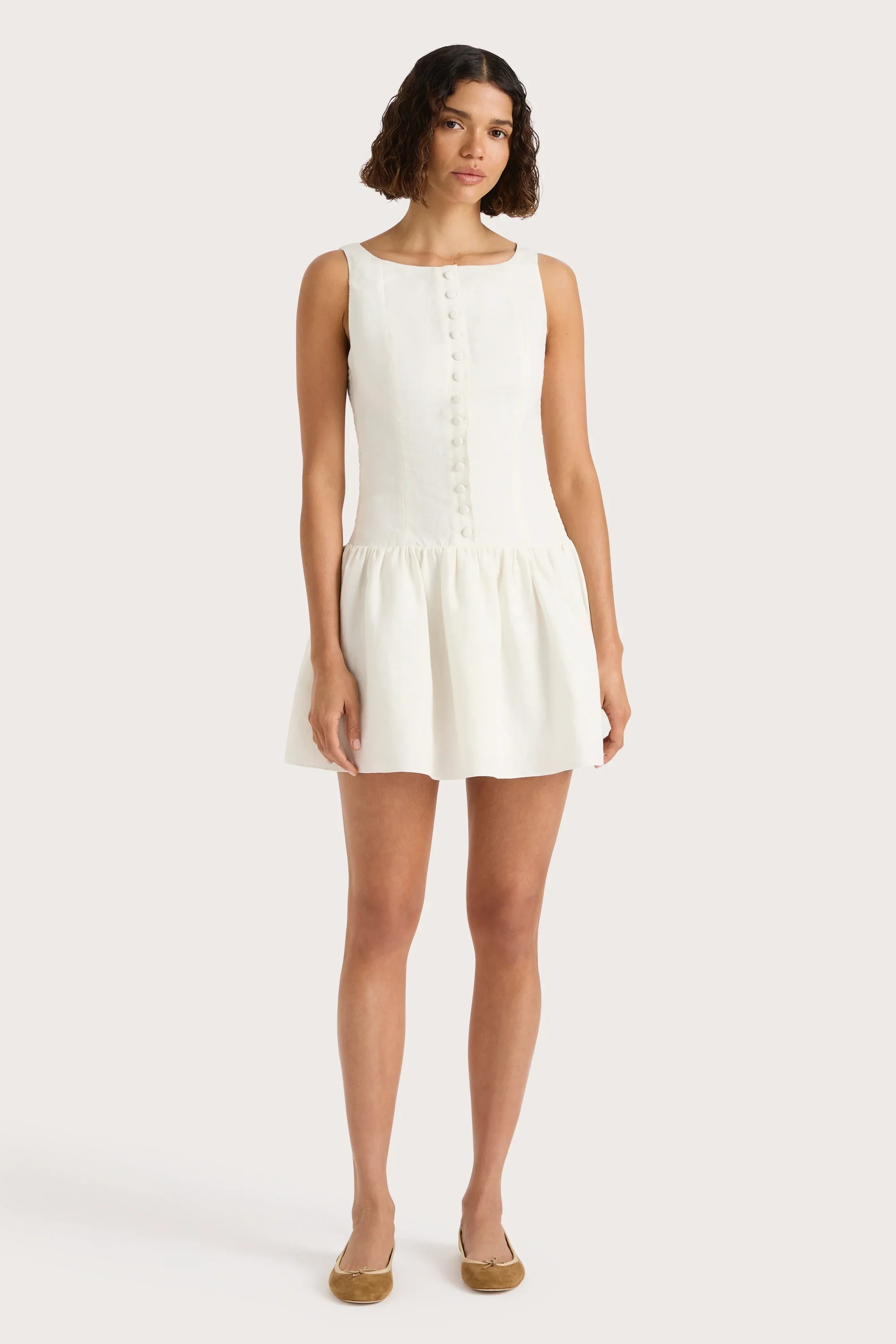 Faithfull - Blair Mini Dress White - Final Sale - Image 3