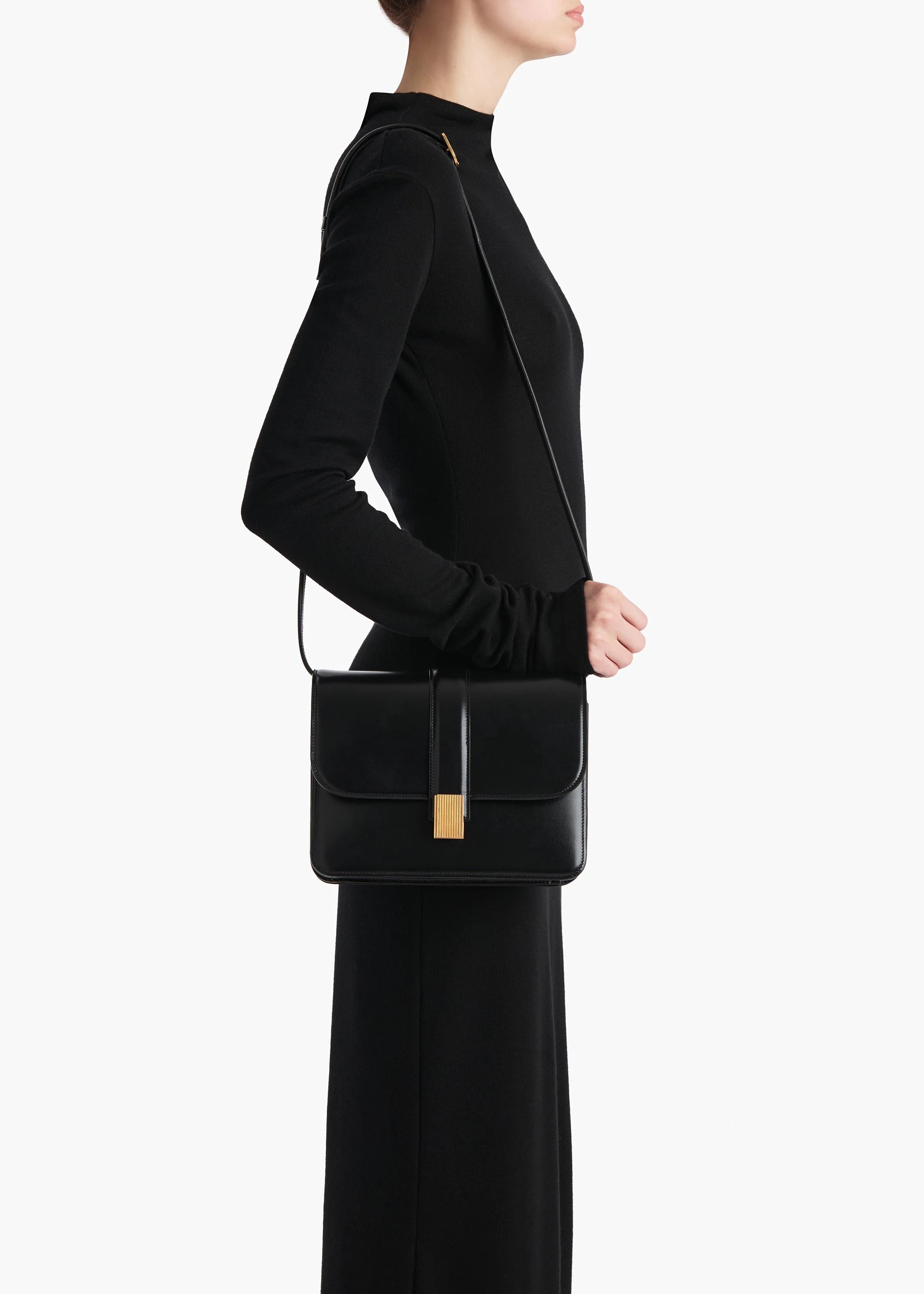 Khaite - Blake Crossbody Bag in Black Leather - Image 11