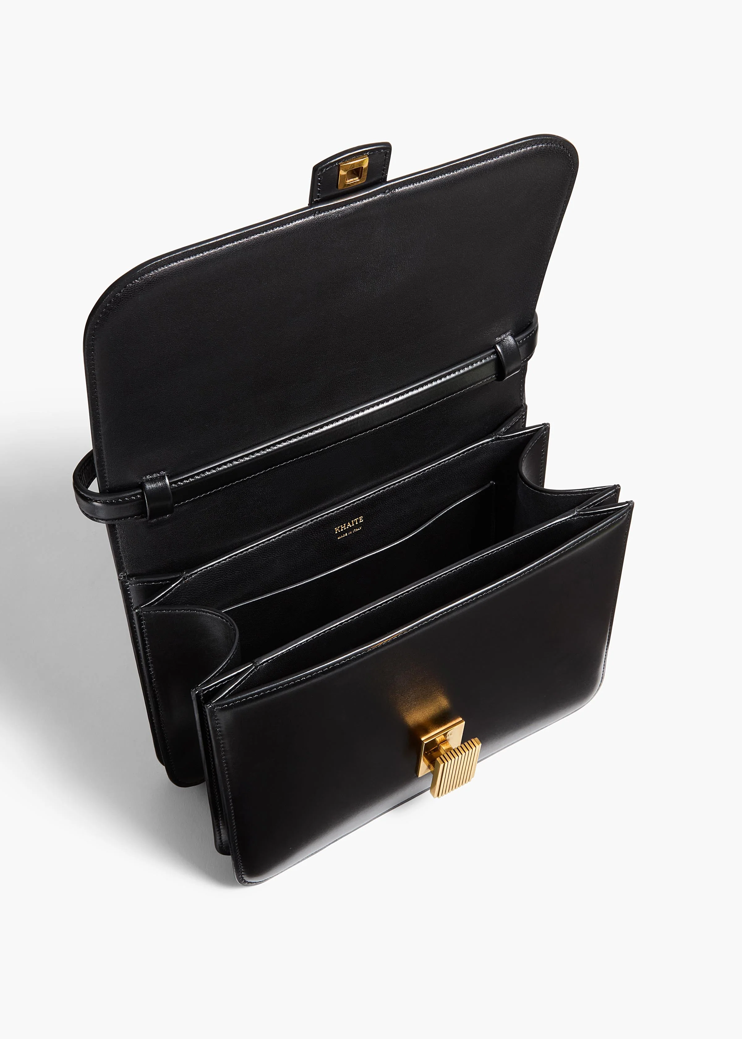 Khaite - Blake Crossbody Bag in Black Leather - Image 9
