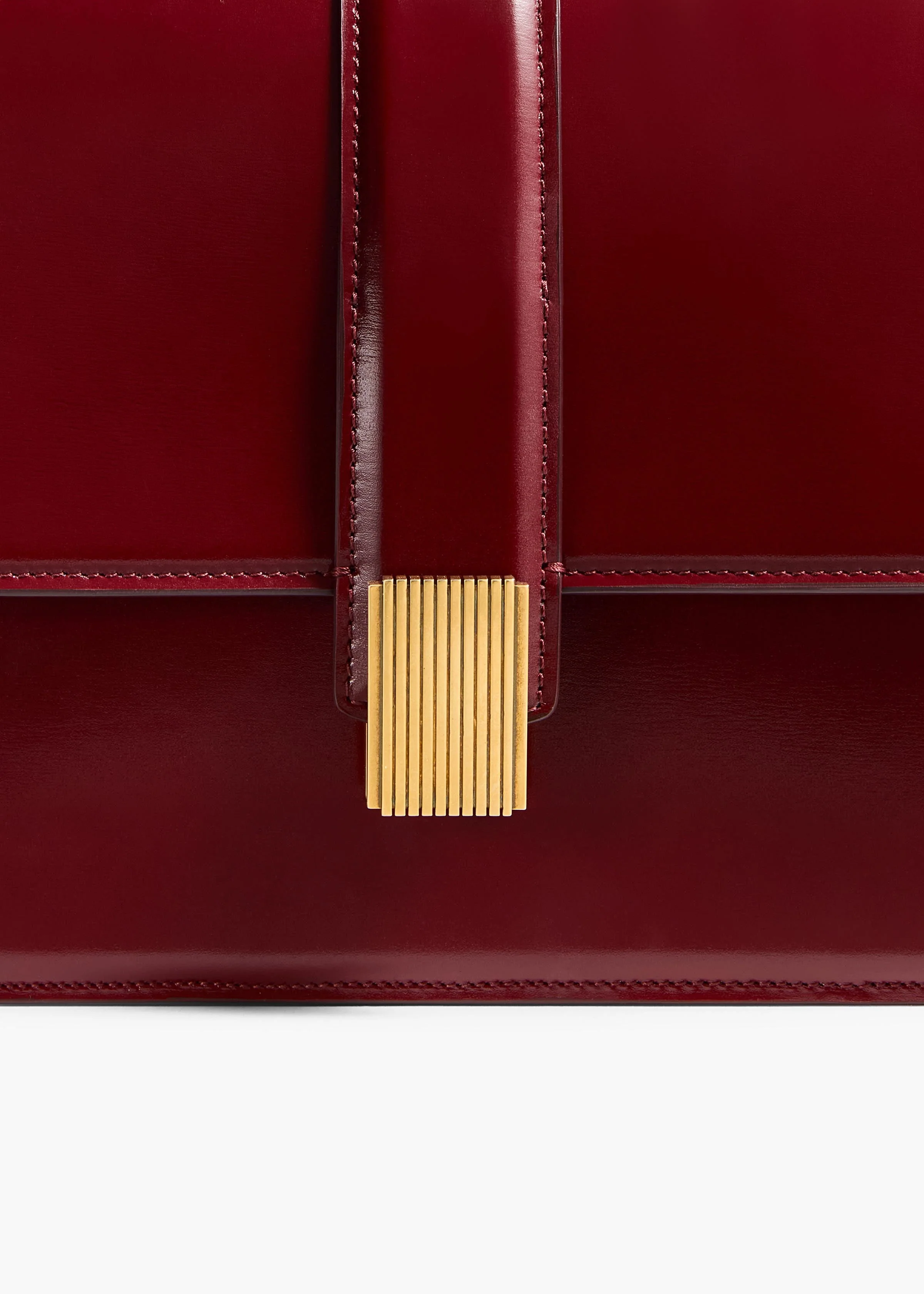 Khaite - Blake Crossbody Bag in Oxblood Leather - Image 4