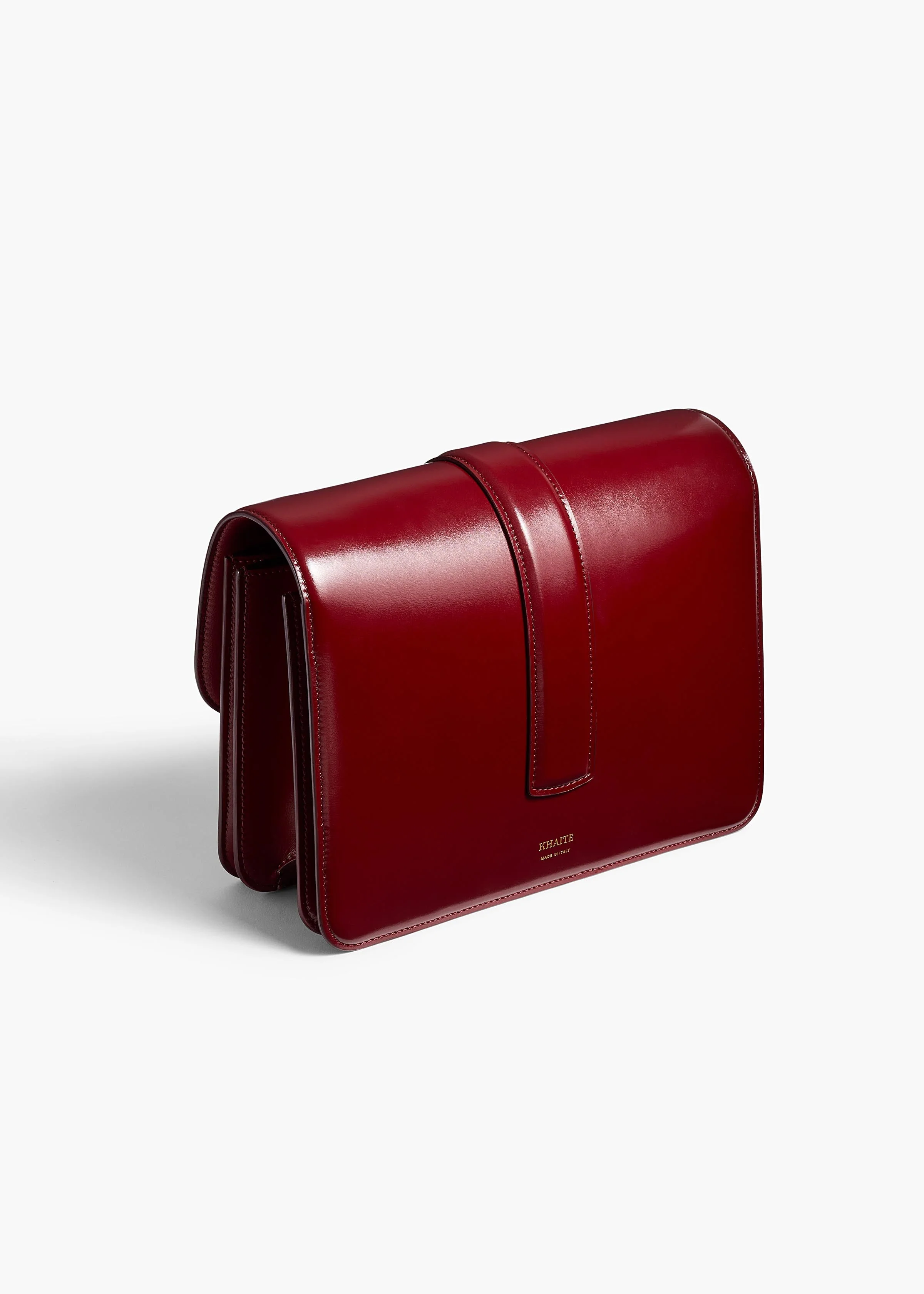 Khaite - Blake Crossbody Bag in Oxblood Leather - Image 8