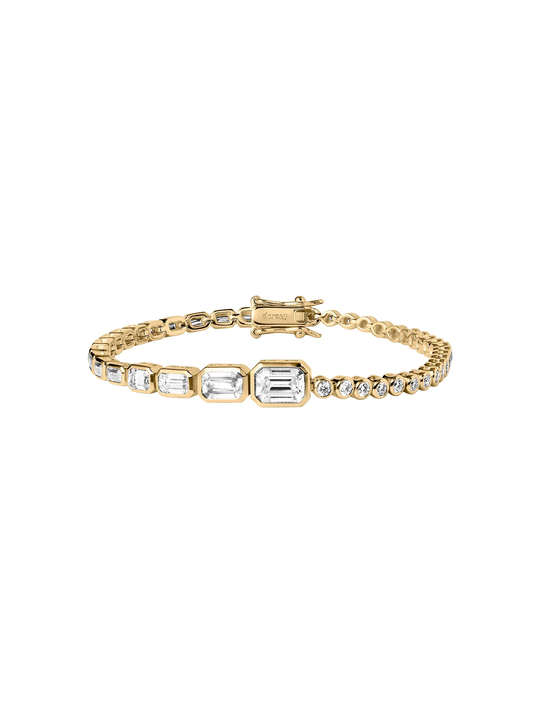 Dorsey - BLAKE GRADUATED BEZEL RIVIÈRE BRACELET IN MOISSANITE - Image 2