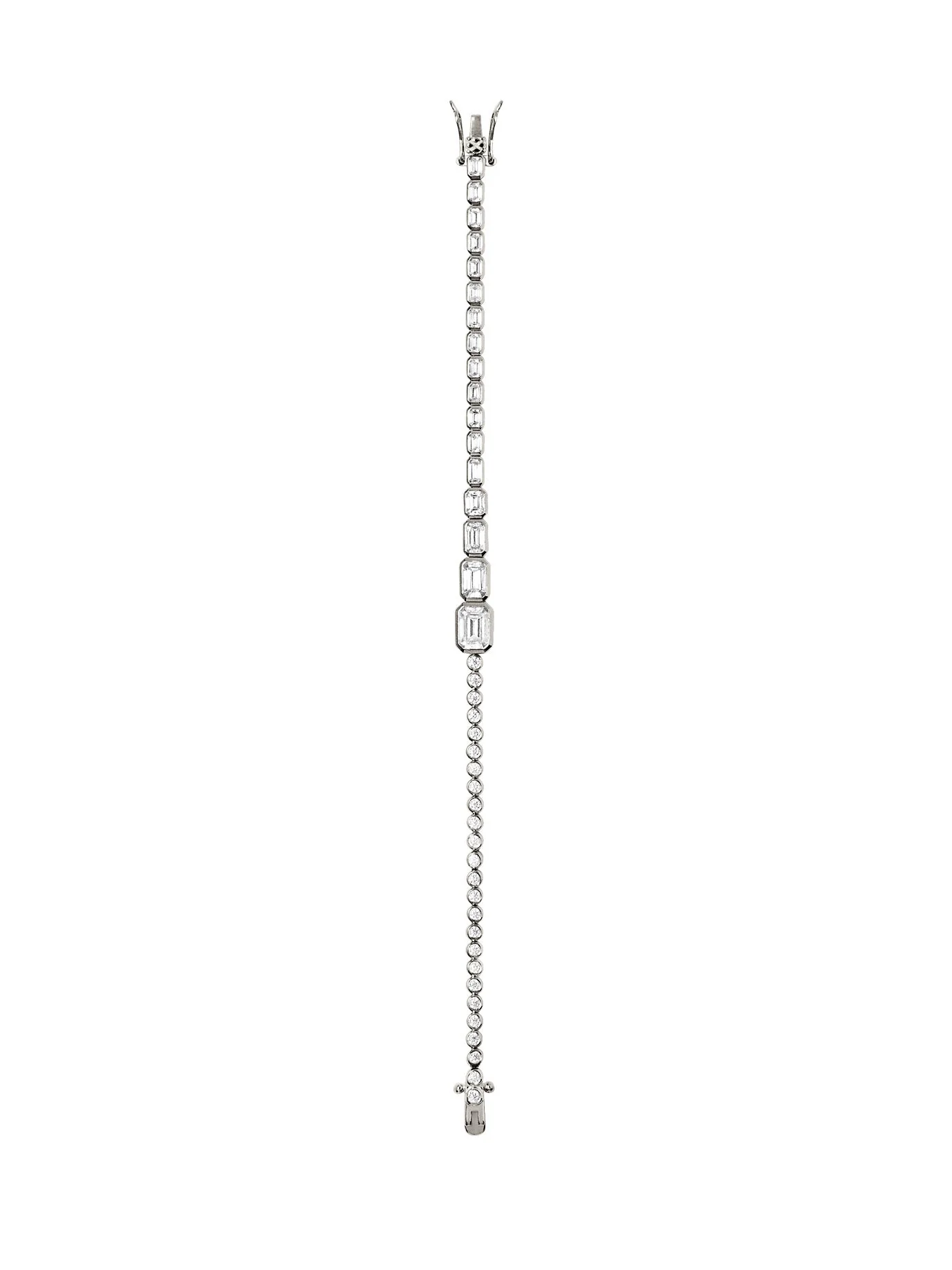 Dorsey - BLAKE GRADUATED BEZEL RIVIÈRE BRACELET IN MOISSANITE