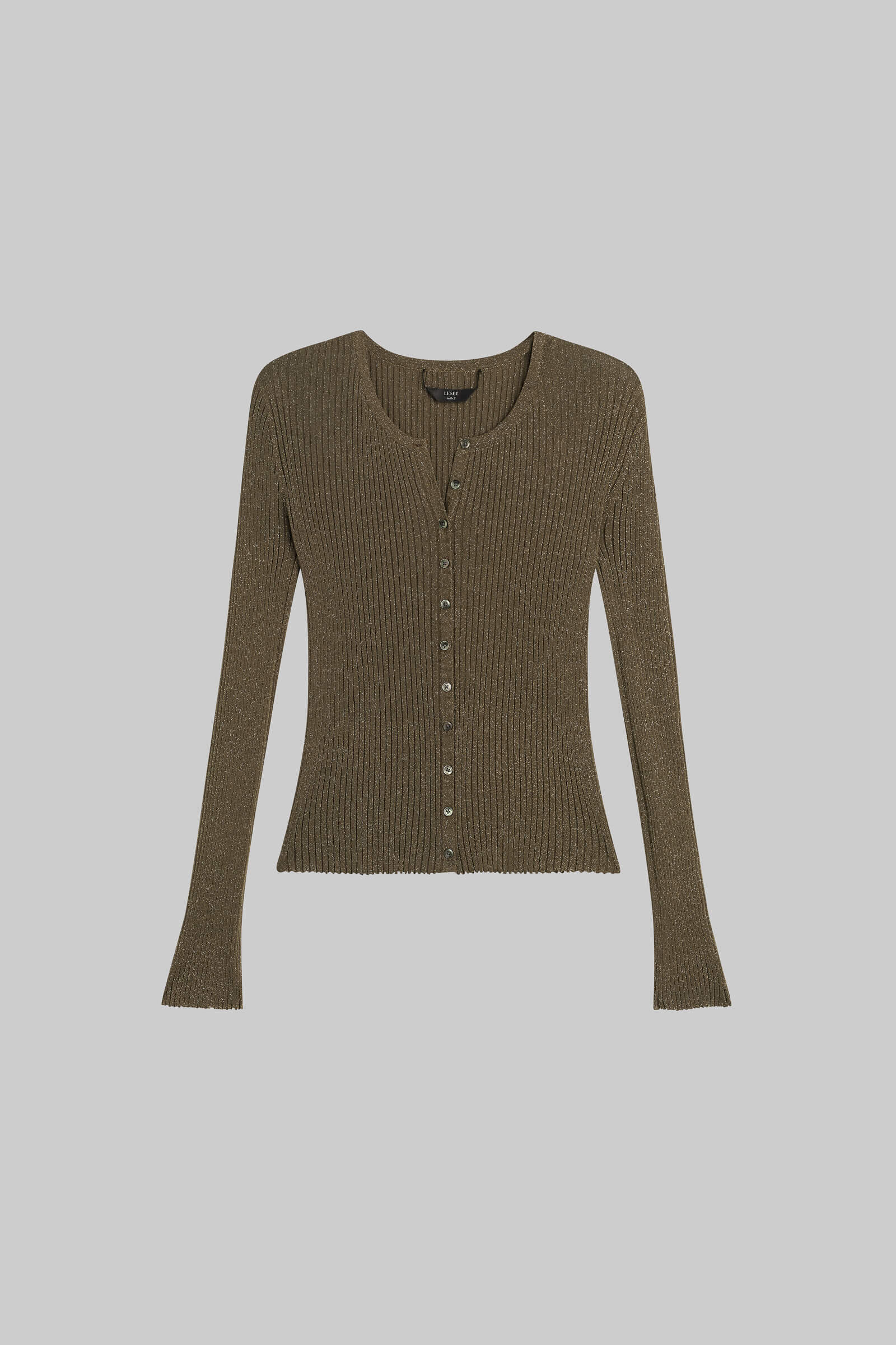 Leset - Blake Rib Crew Cardigan - Image 2