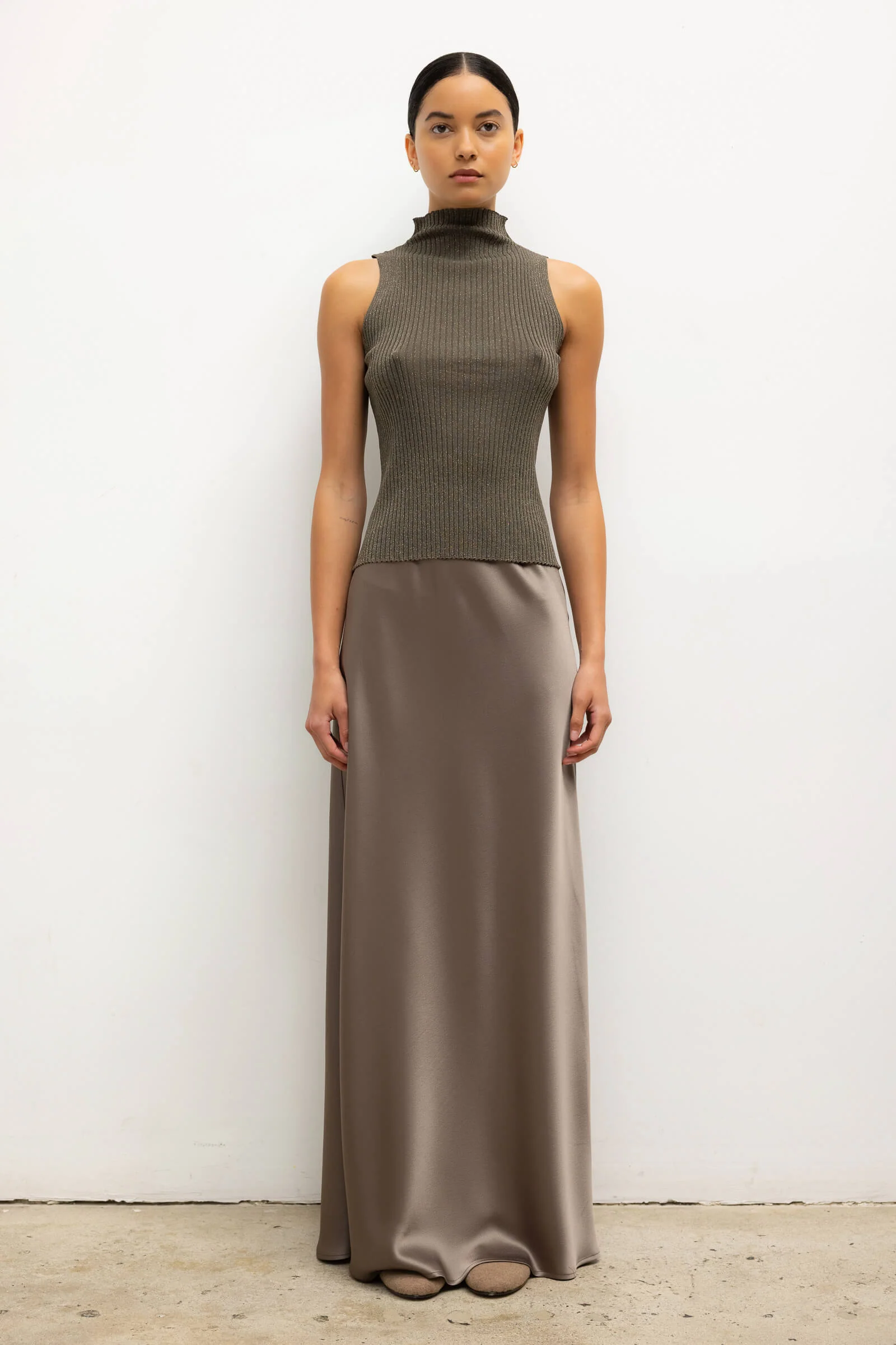 Leset - Blake Rib Sleeveless Turtleneck - Image 3