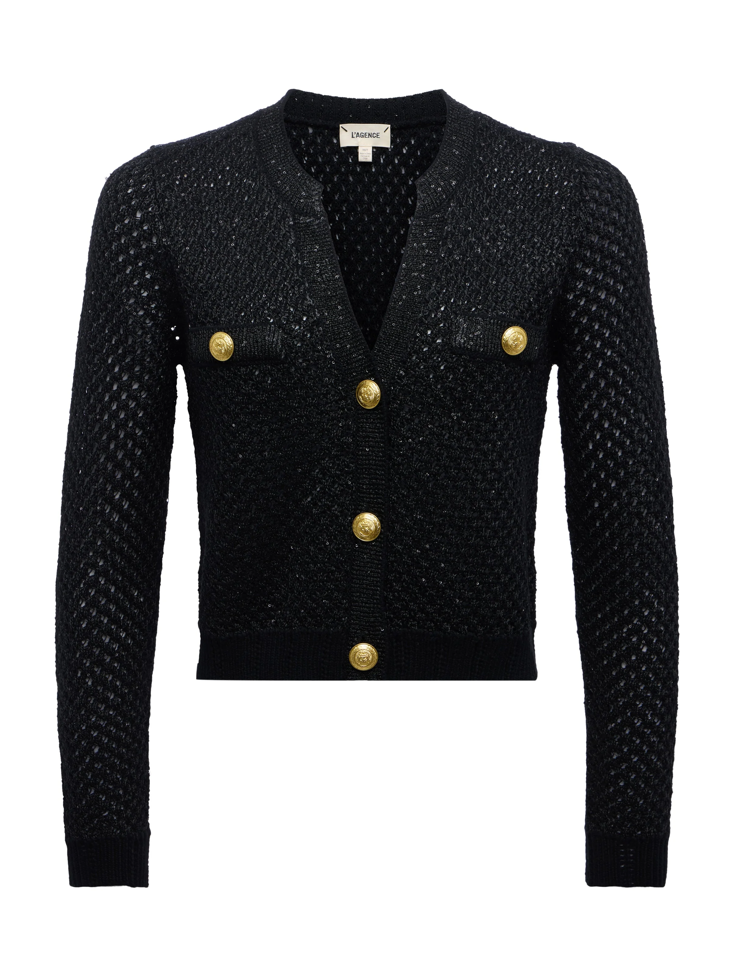 L'AGENCE - Blanca Sequin Cardigan - Image 11