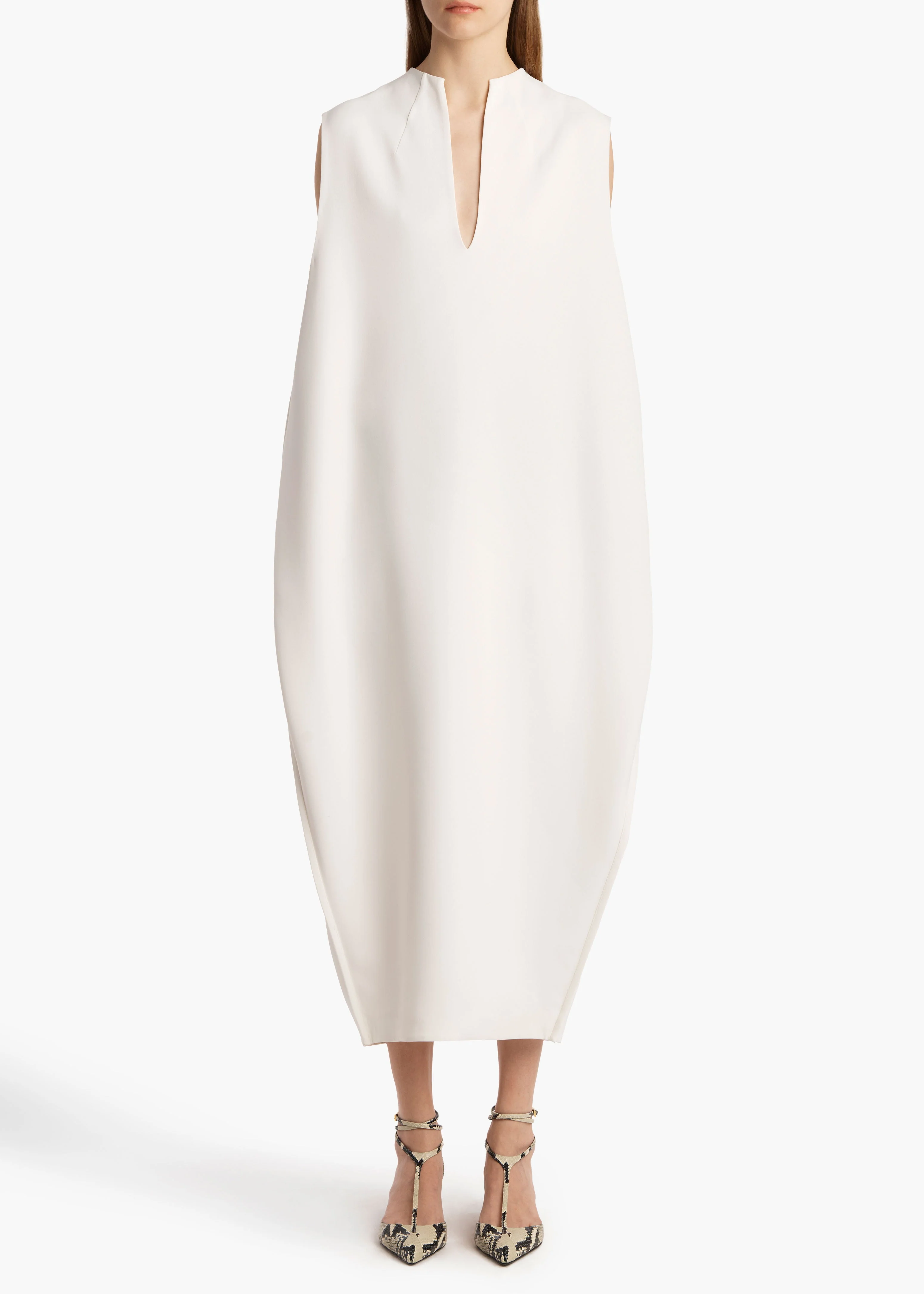 Khaite - Blanche Dress in Chalk - Image 10