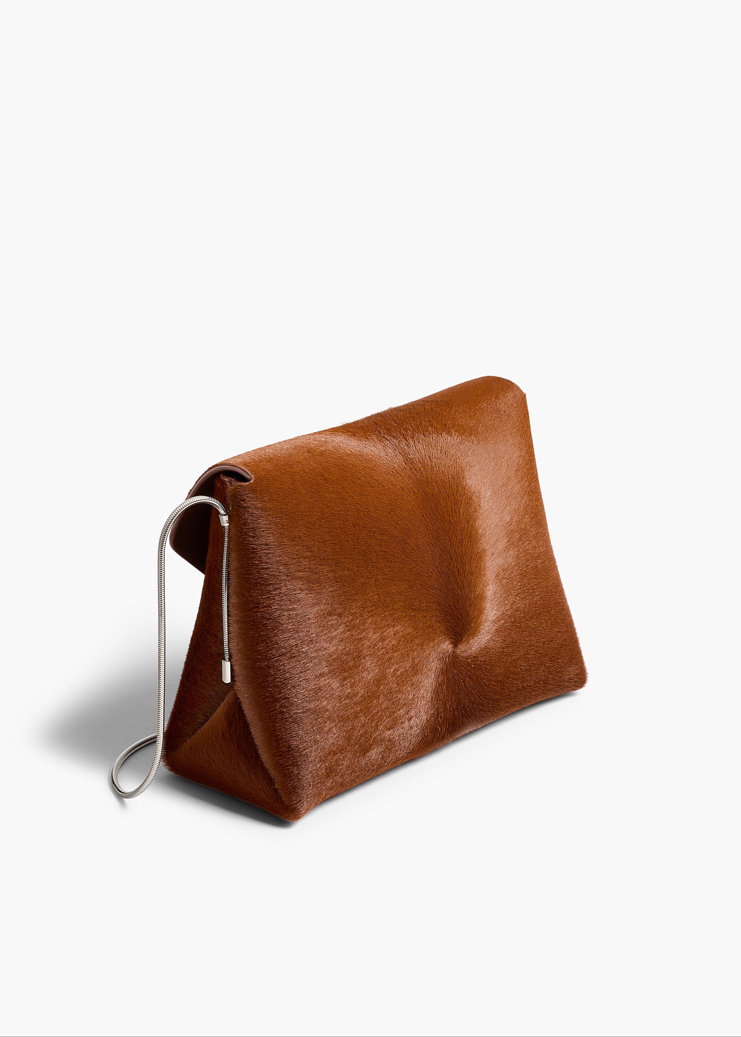 Khaite - Bobbi Bag in Rust Haircalf - Image 2