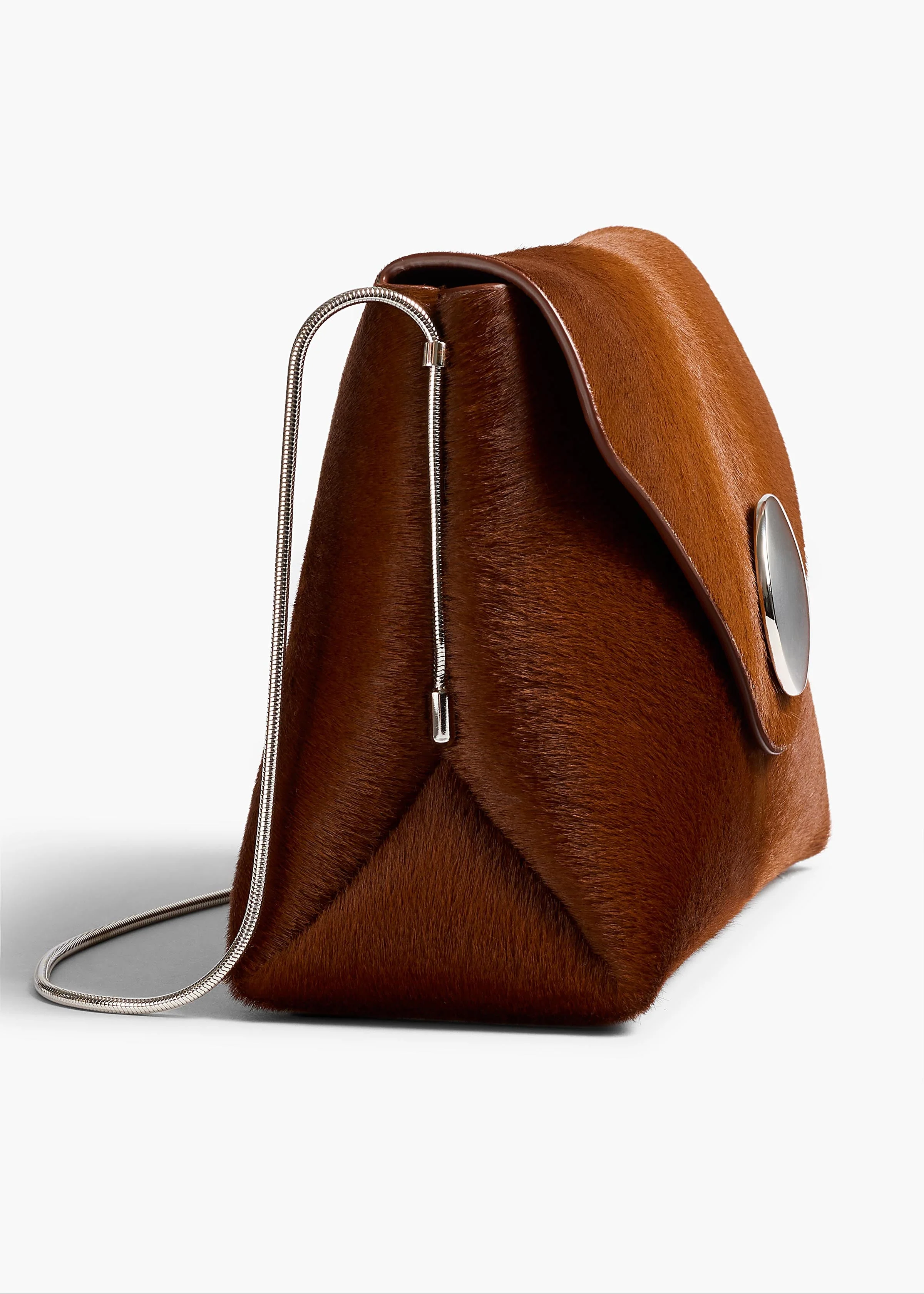 Khaite - Bobbi Bag in Rust Haircalf - Image 3