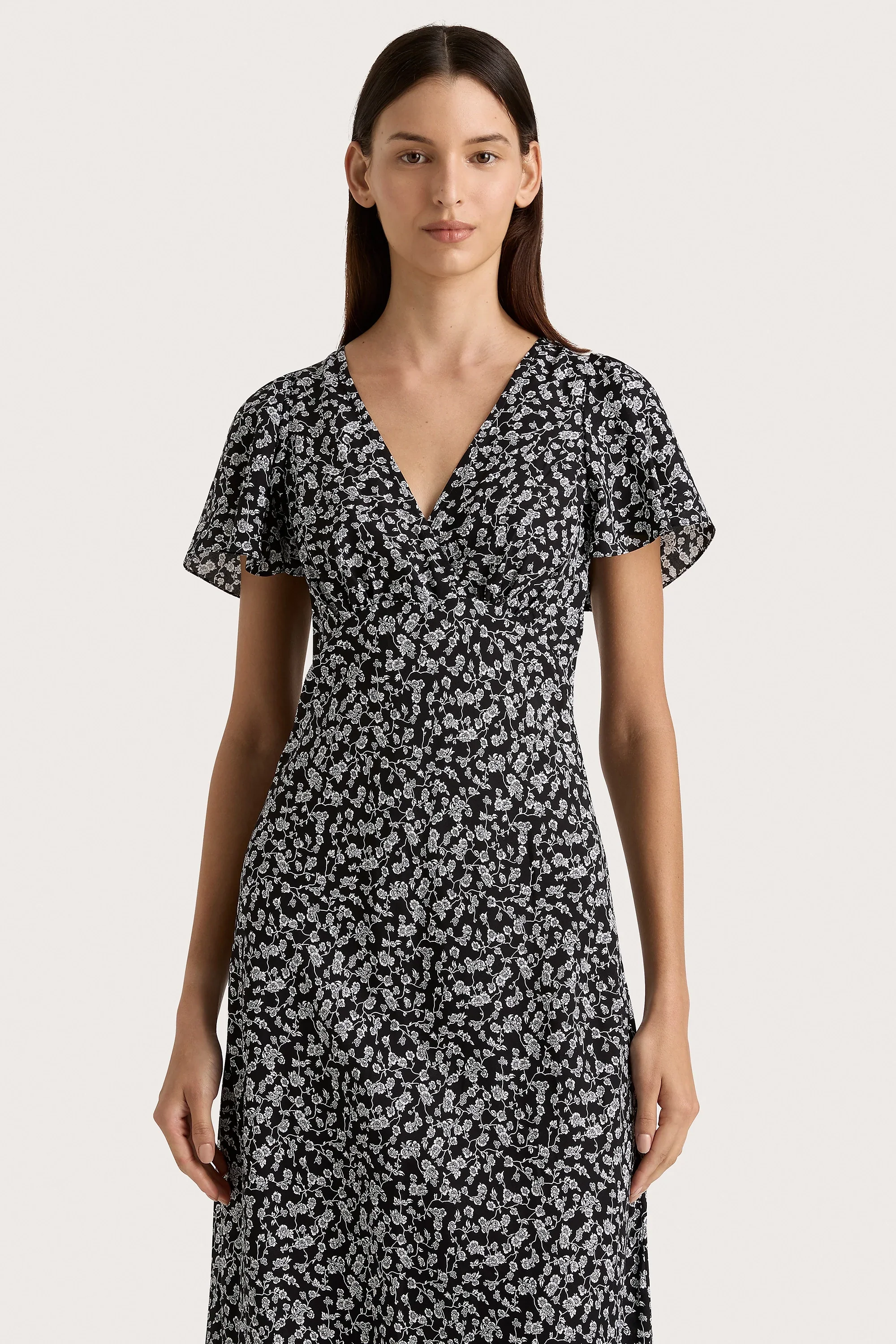 Faithfull - Boda Midi Dress Amaryllis Floral Black - Final Sale - Image 2