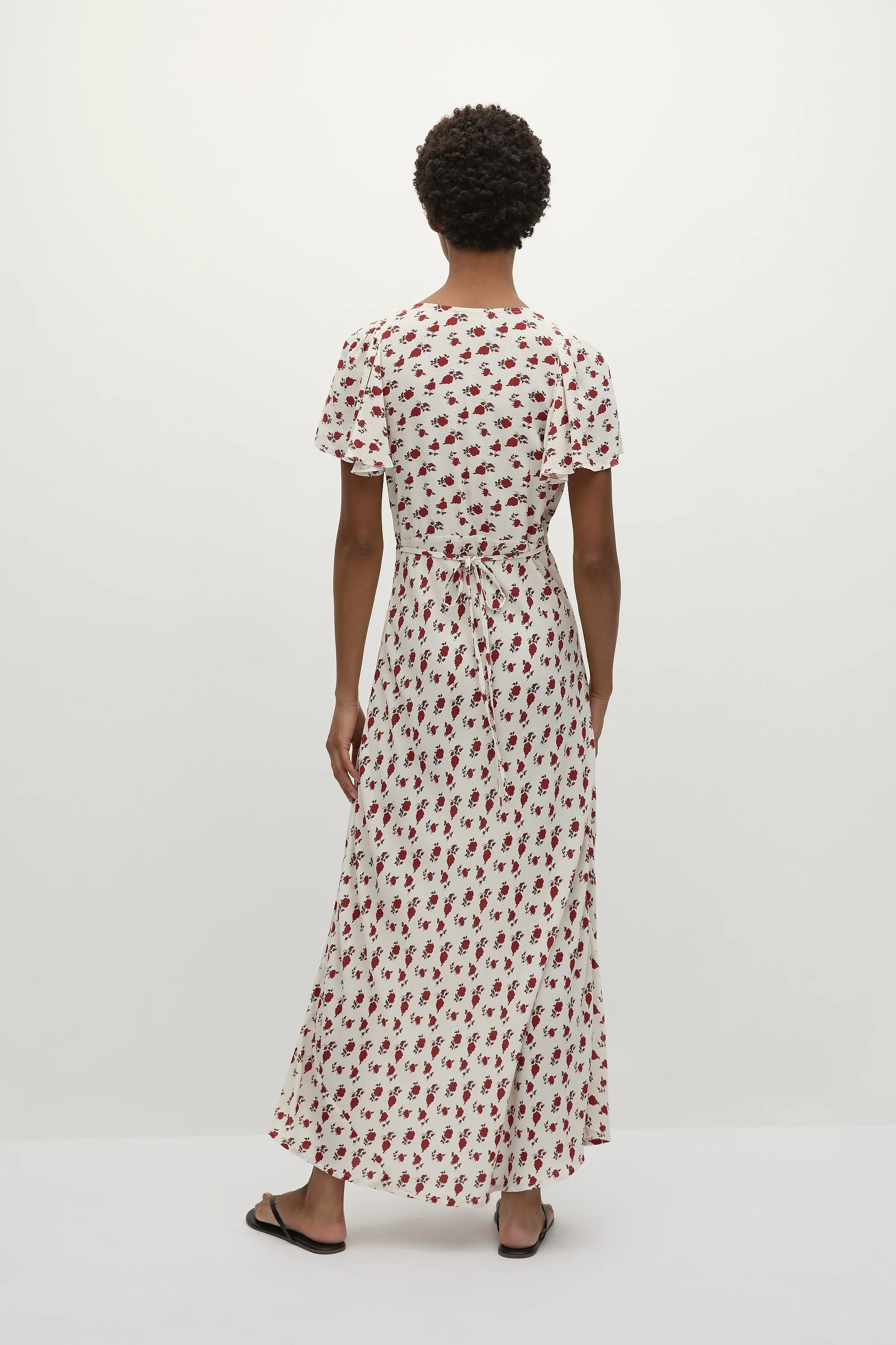 Faithfull - Boda Midi Dress Hazy Rose Deep Red - Final Sale - Image 4