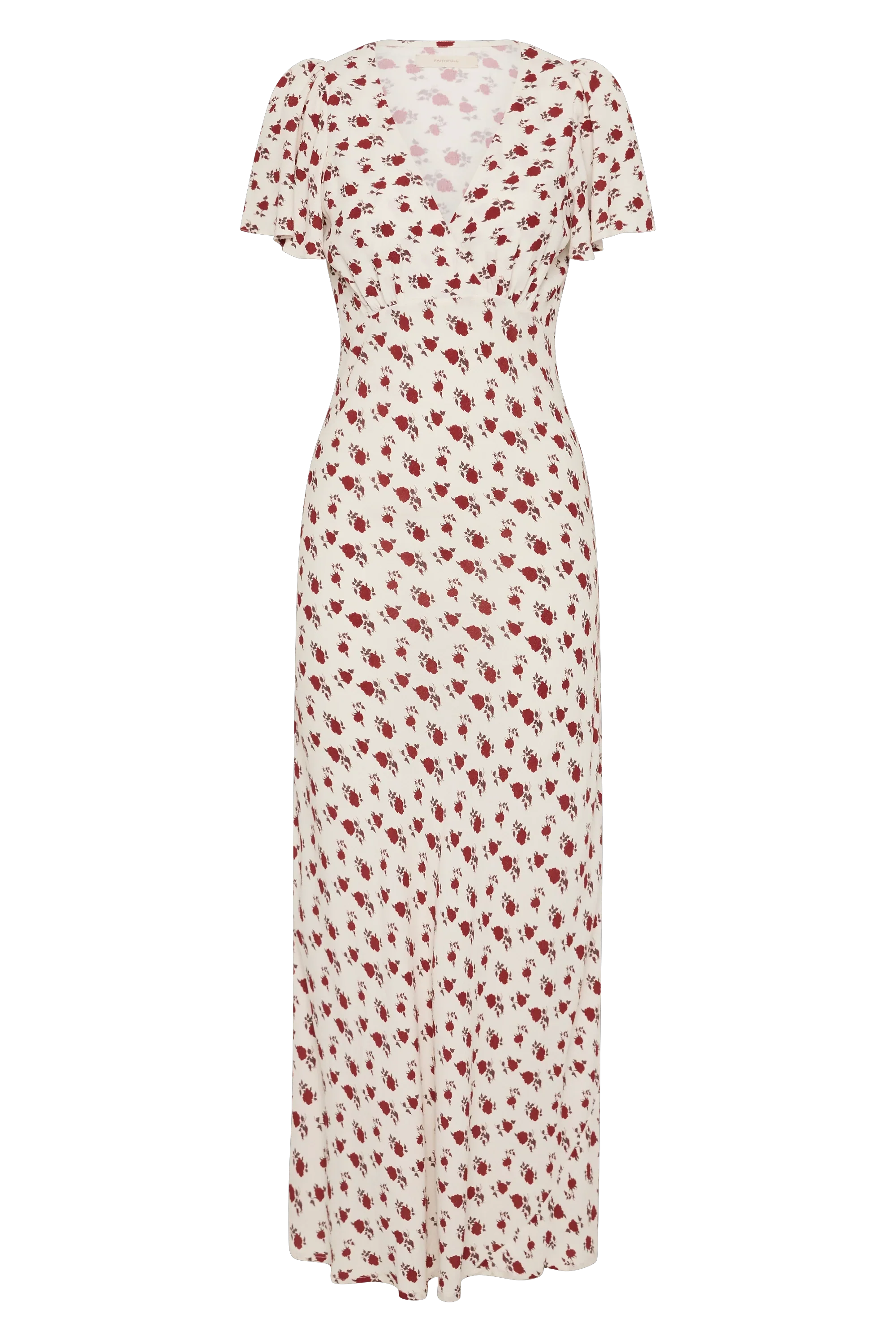 Faithfull - Boda Midi Dress Hazy Rose Deep Red - Final Sale - Image 6