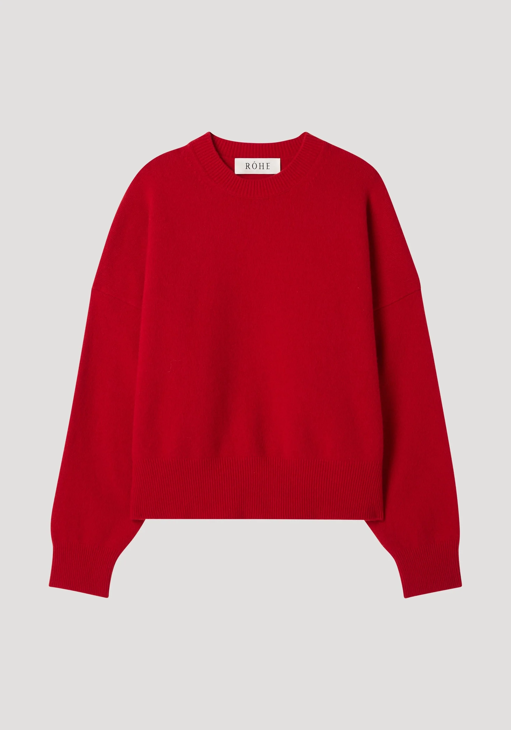 ROHE - Boiled wool crewneck | rosso - Image 6