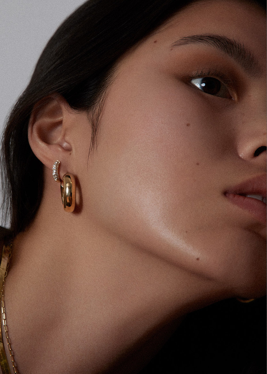 Kinn - Bold Hoop Earrings Extra Small - Image 4