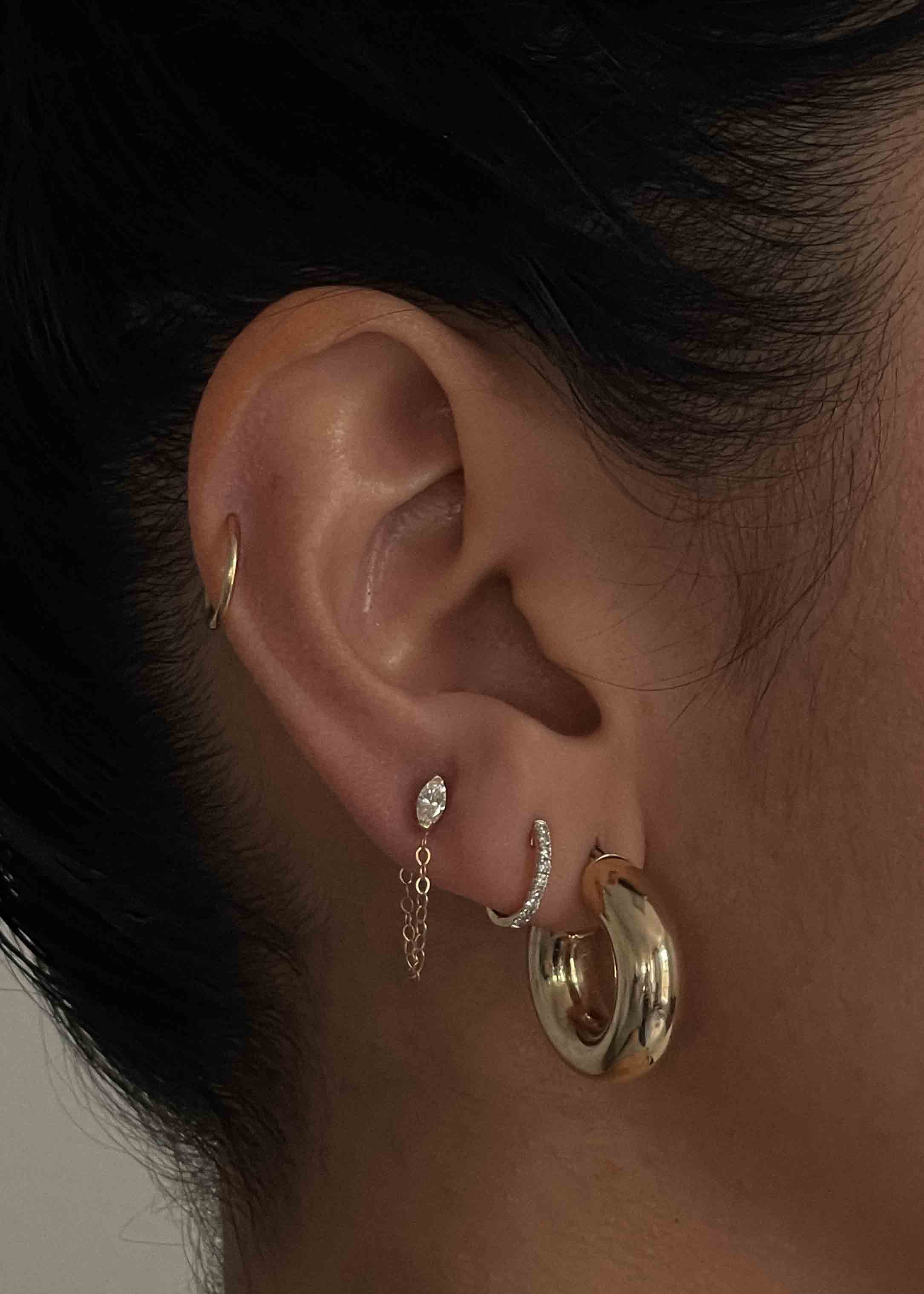 Kinn - Bold Hoop Earrings Extra Small - Image 7