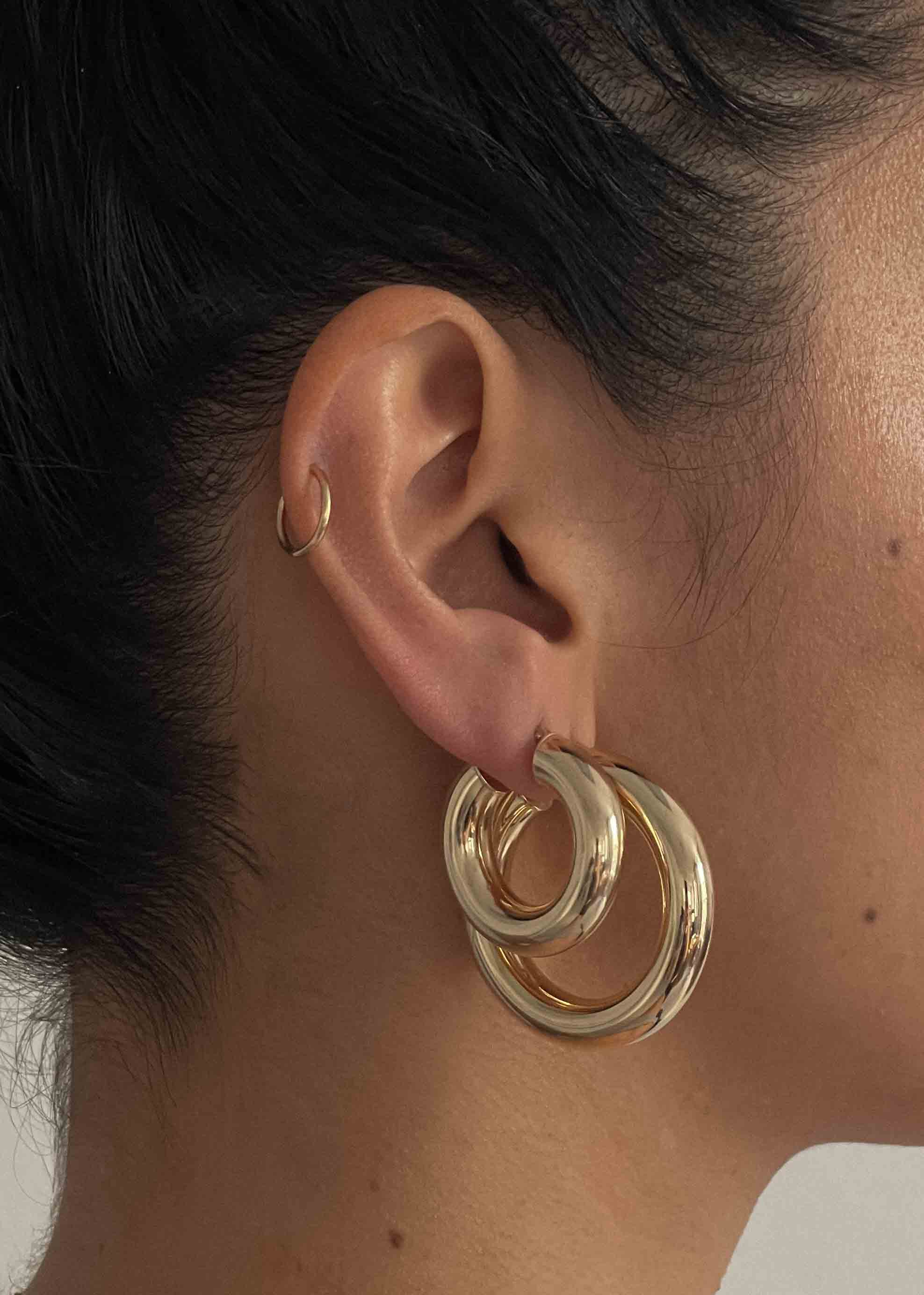 Kinn - Bold Hoop Earrings Large - Image 5