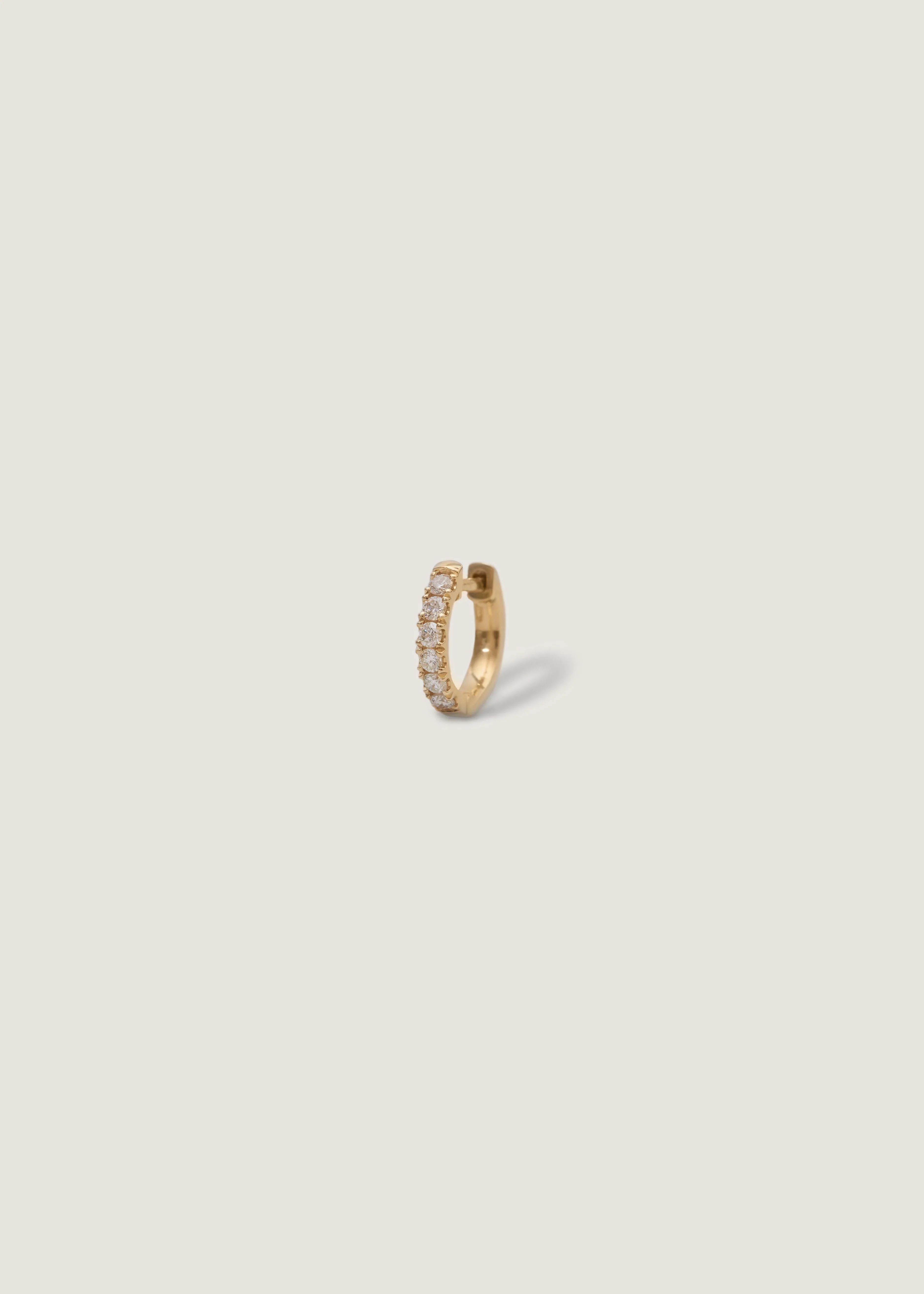 Kinn - Bold Pavé Huggie Earrings Diamond - Image 10
