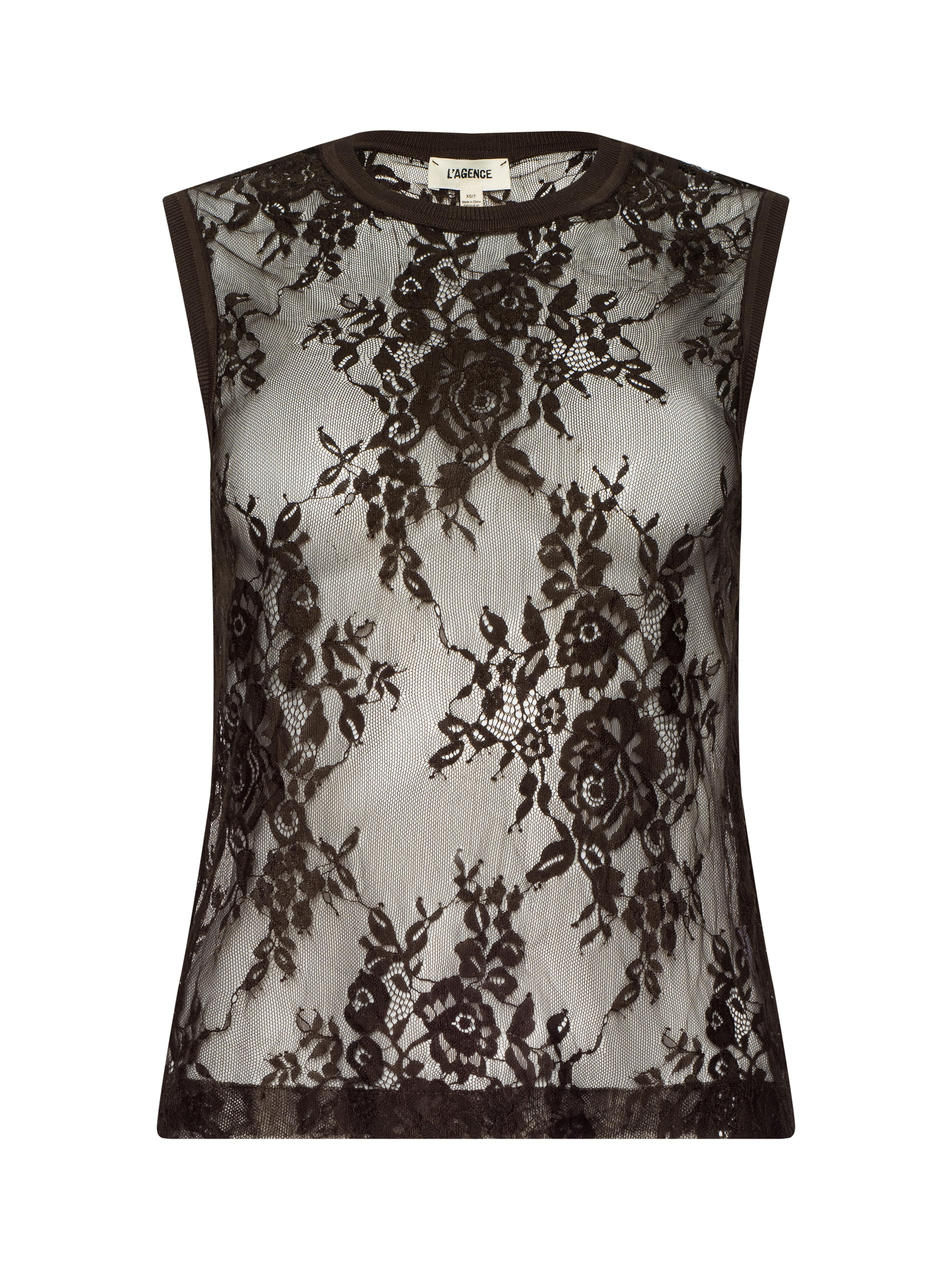 L'AGENCE - Brax Floral Lace Tank - Image 15