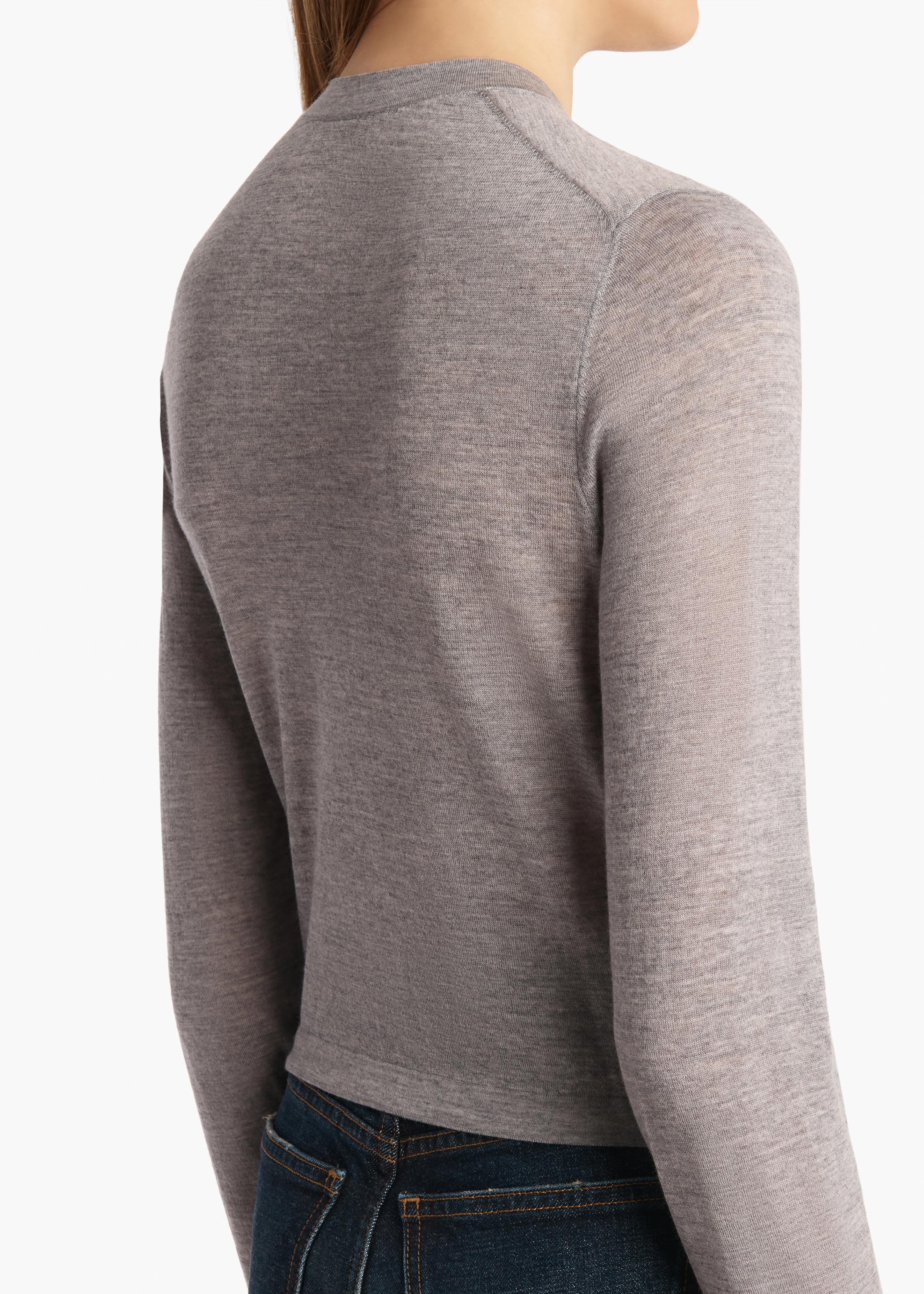 Khaite - Brieta Cardigan in Mercury - Image 13