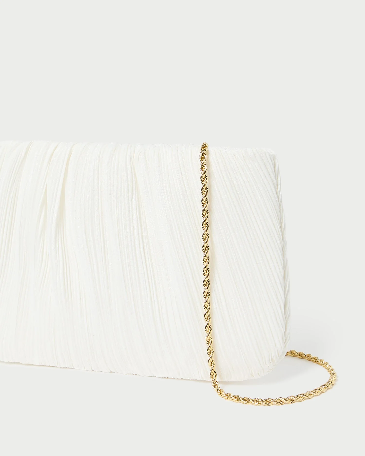 Loeffler Randall - Brit White Flat Pleated Clutch - Image 2