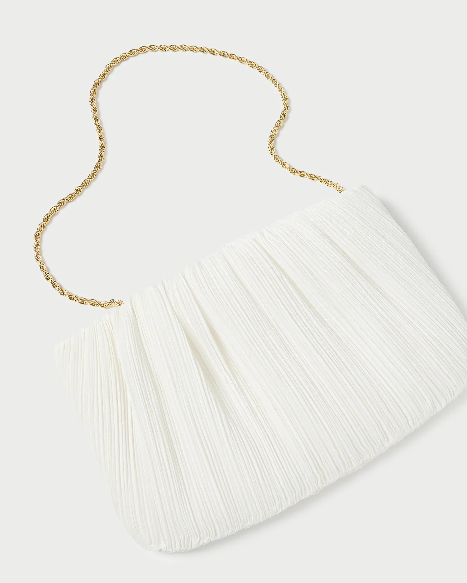 Loeffler Randall - Brit White Flat Pleated Clutch - Image 3