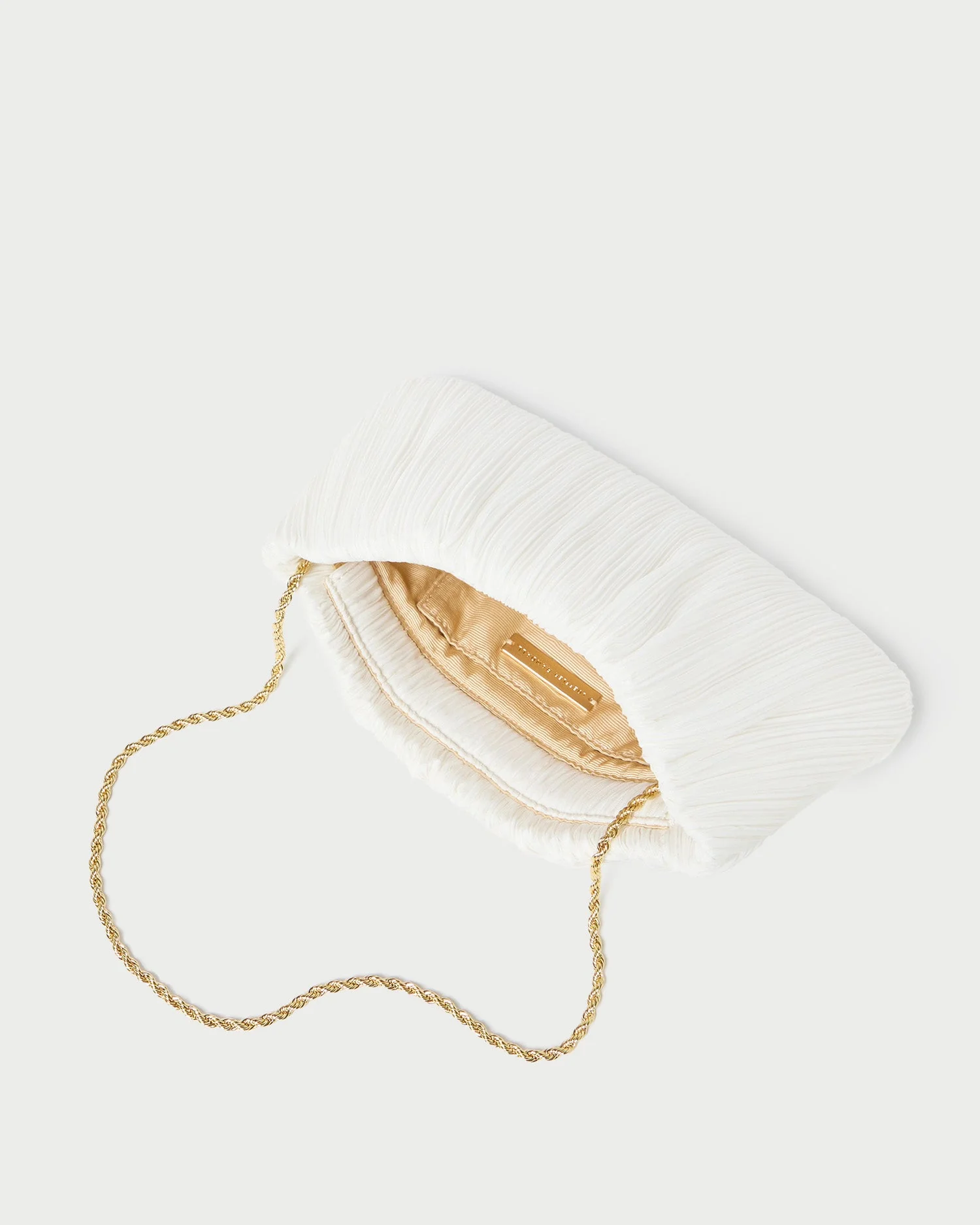 Loeffler Randall - Brit White Flat Pleated Clutch - Image 4