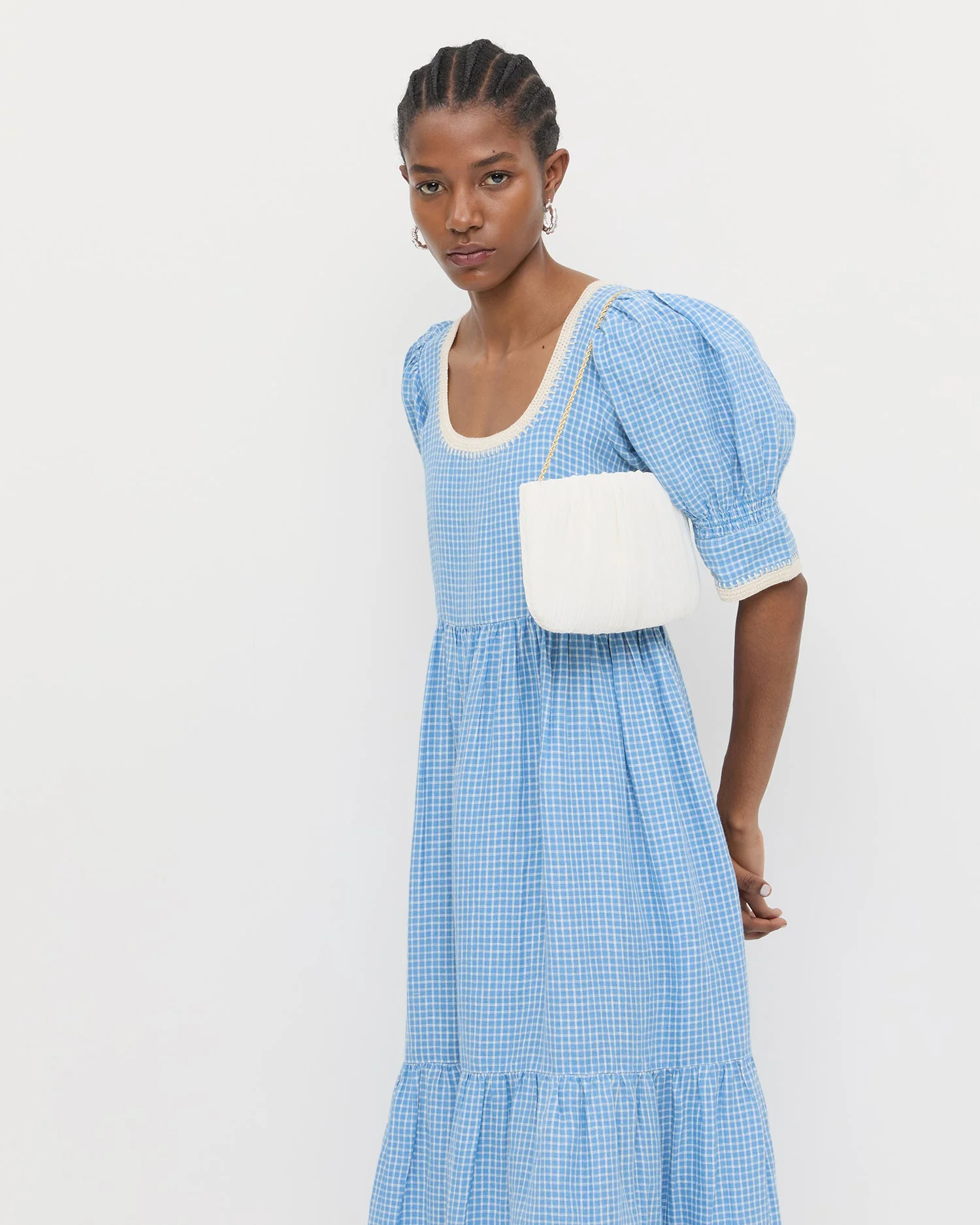 Loeffler Randall - Brit White Flat Pleated Clutch - Image 5
