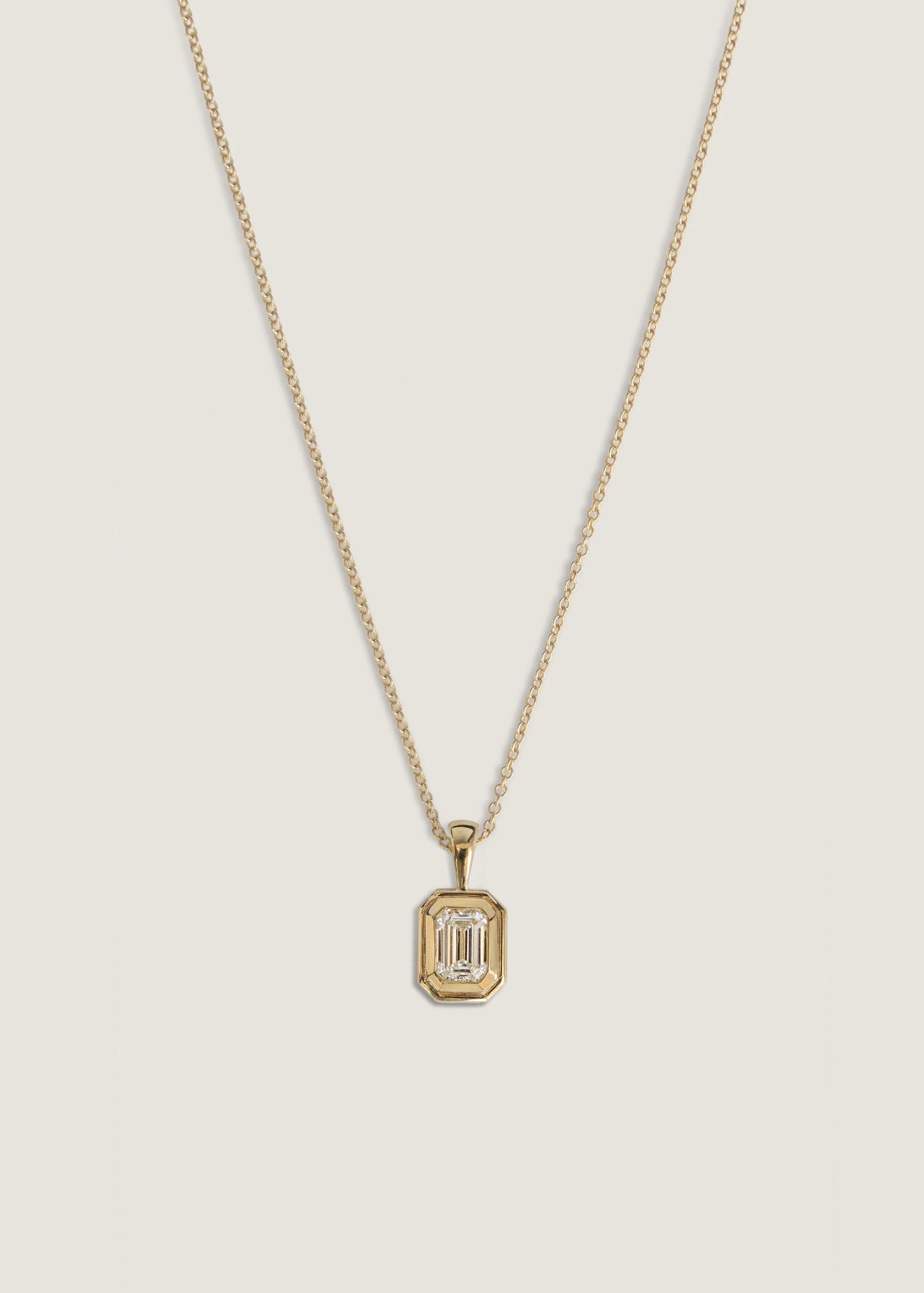Kinn - Brooklyn Emerald Cut Pendant Diamond - Image 3
