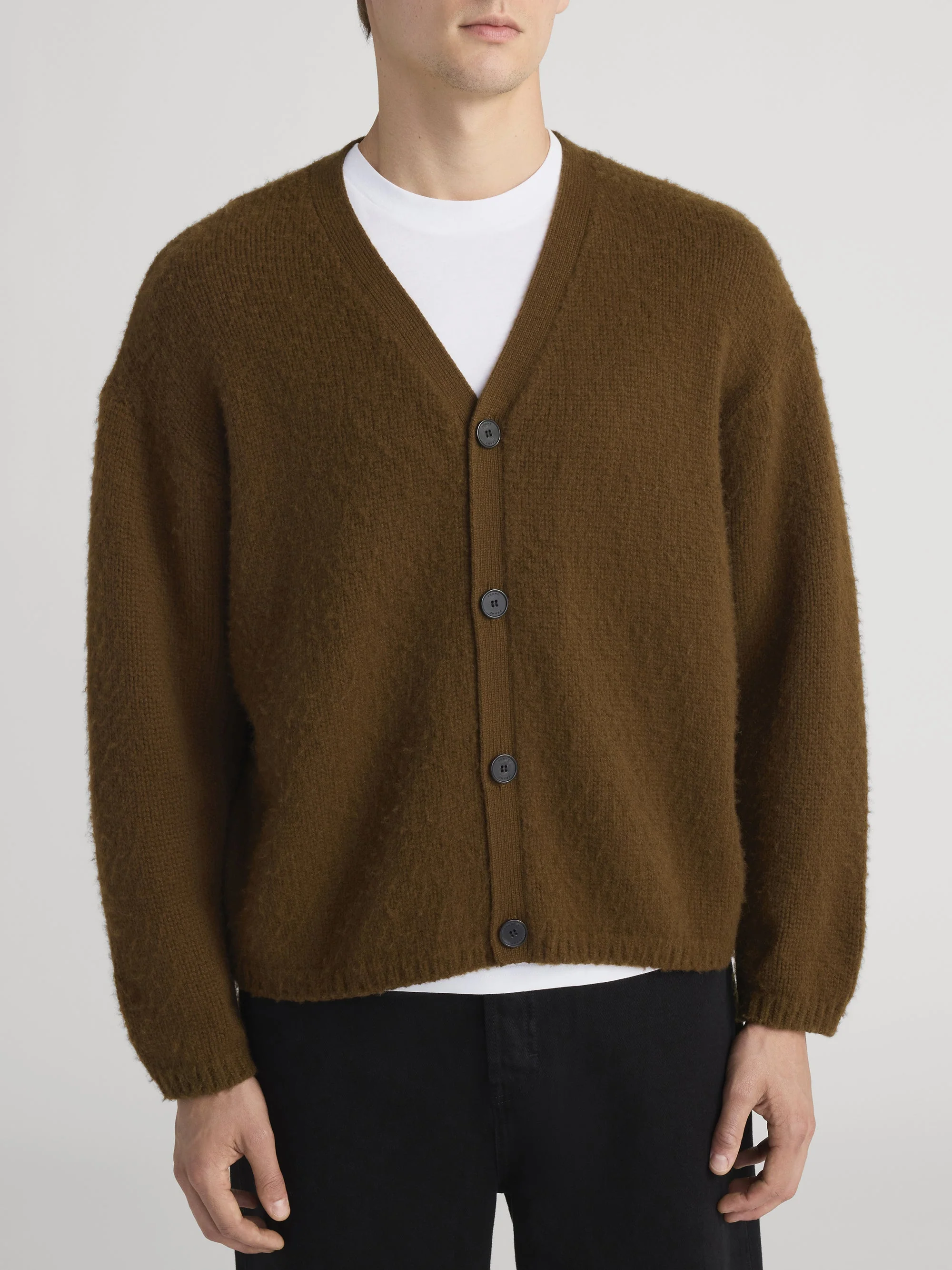FRAME - Brushed Cashmere Cardigan - Image 3