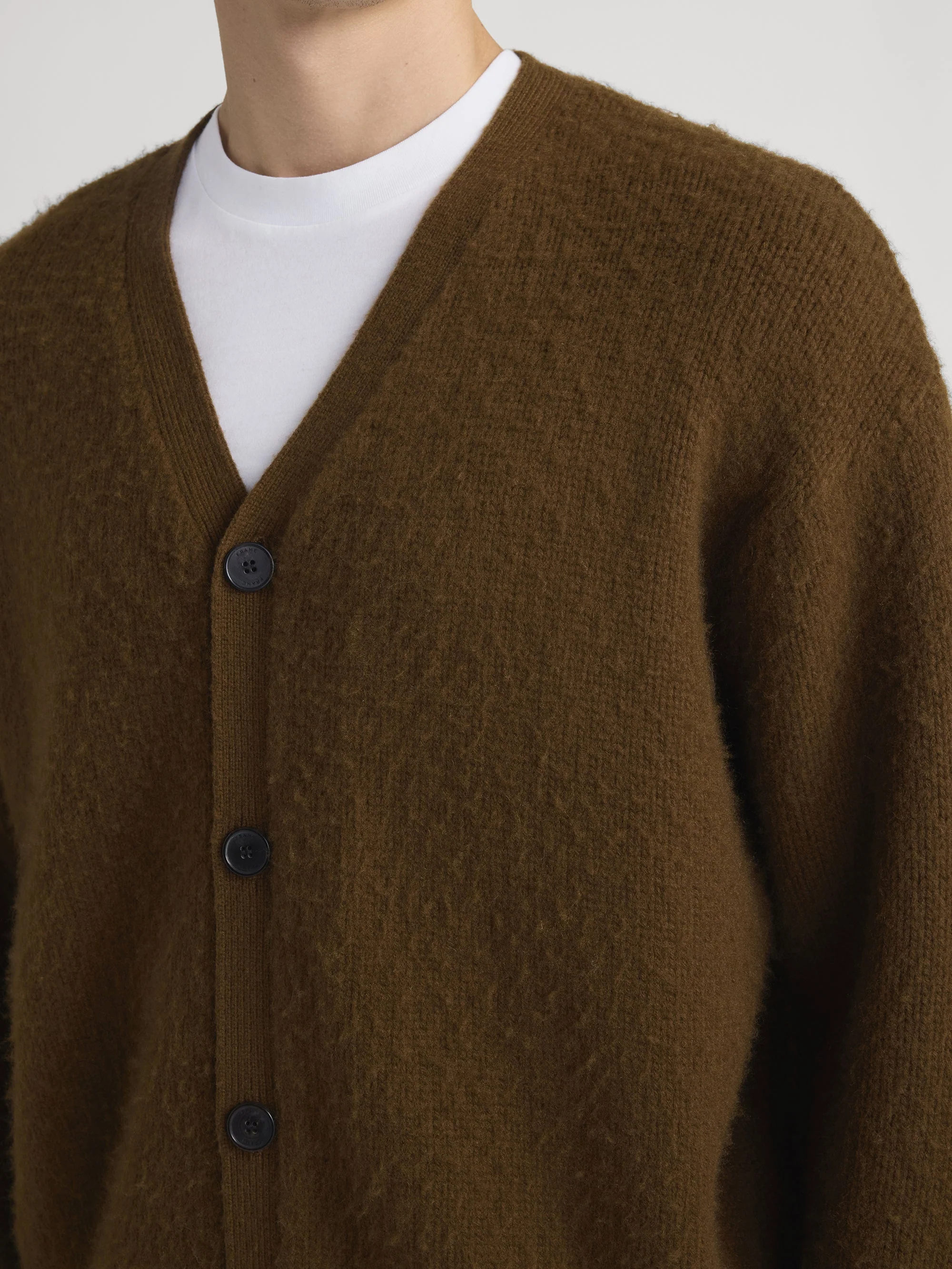 FRAME - Brushed Cashmere Cardigan - Image 4