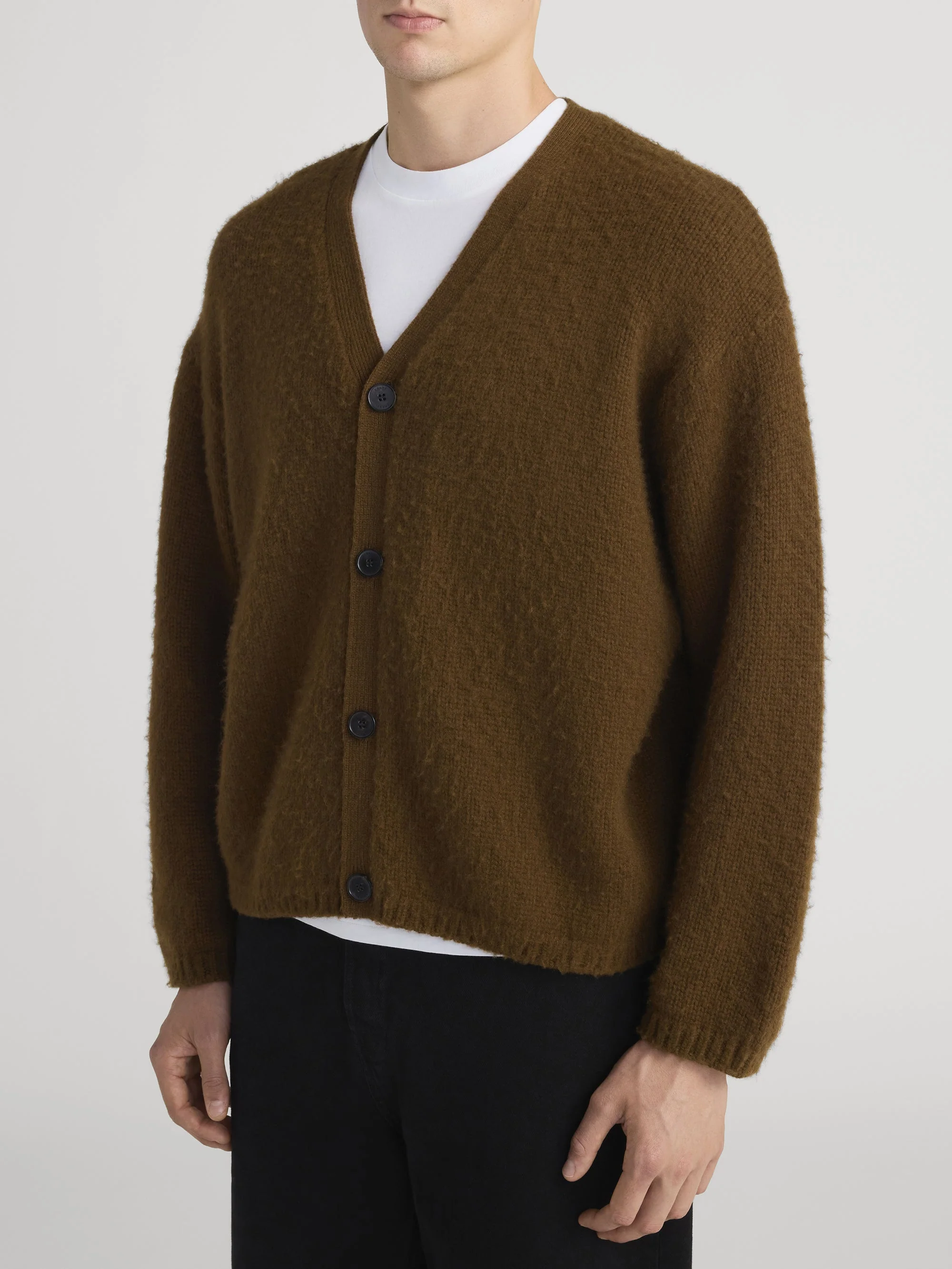 FRAME - Brushed Cashmere Cardigan - Image 5