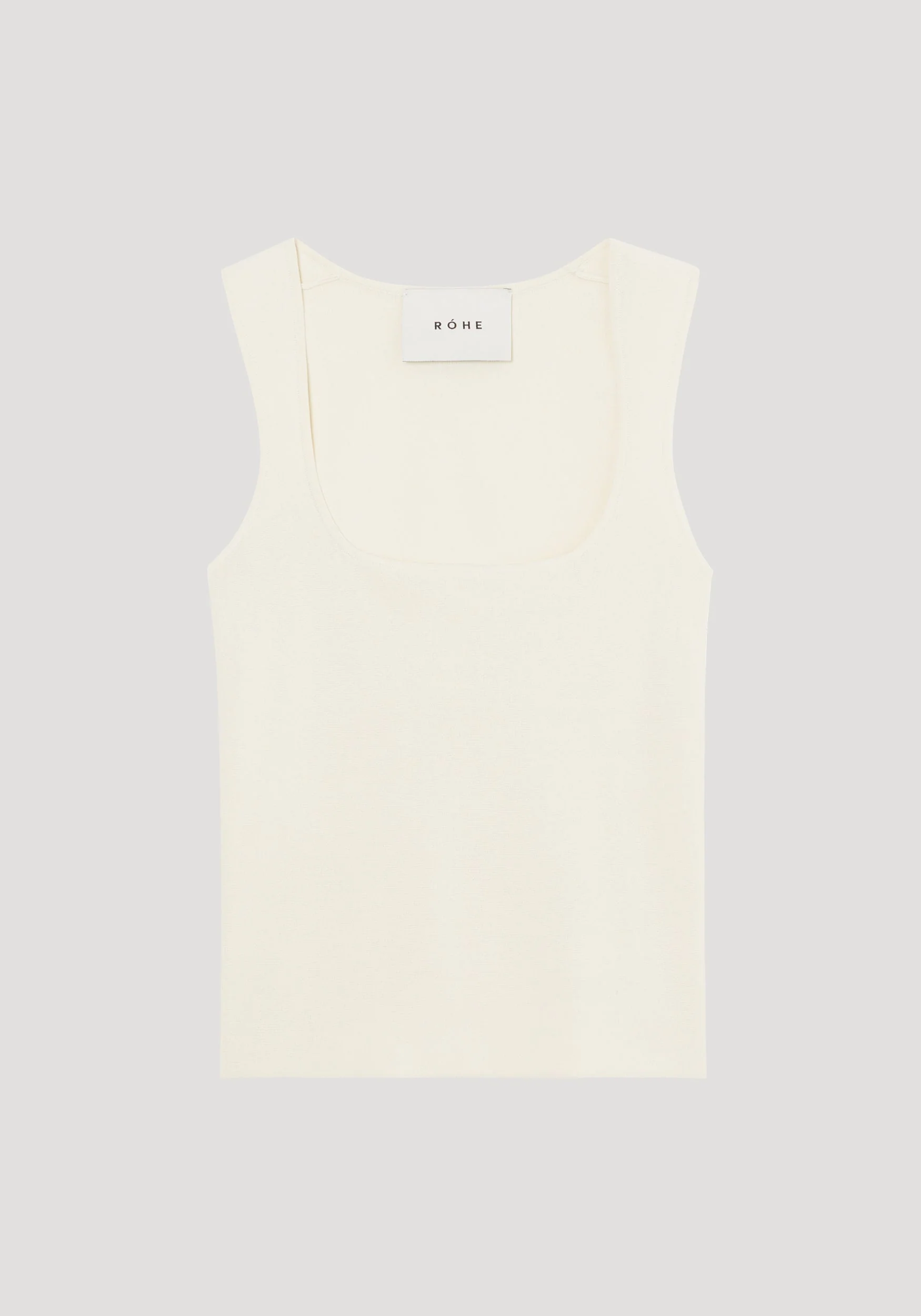 ROHE - Bustier shaped knitted top | off white - Image 10