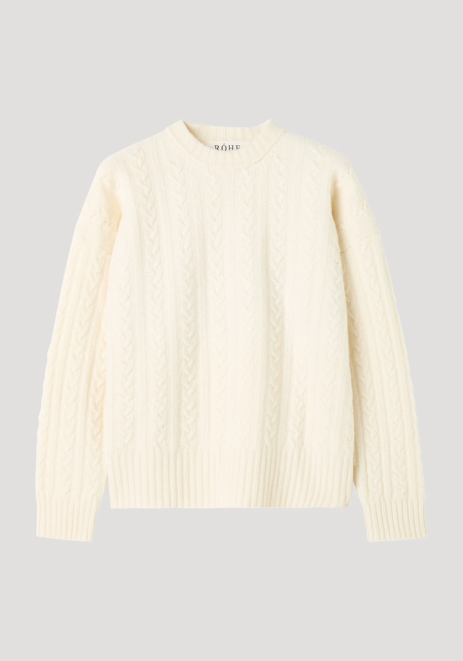 ROHE - Cable knit jumper | off white - Image 6