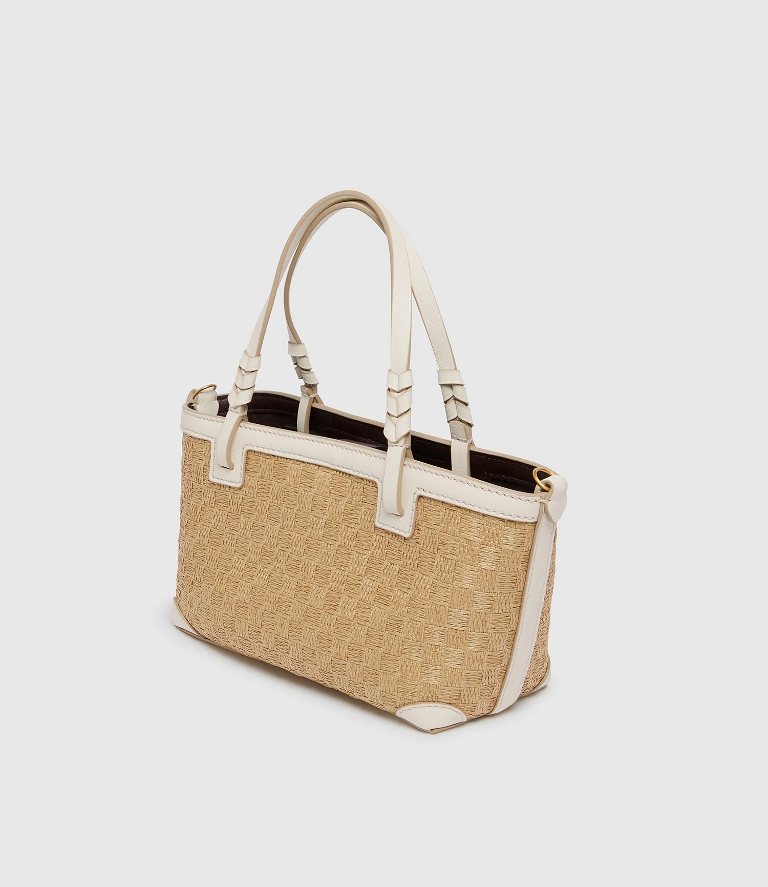 Metier - Cala 21 Woven Sahara With Smooth Calfskin White Sand - Image 2
