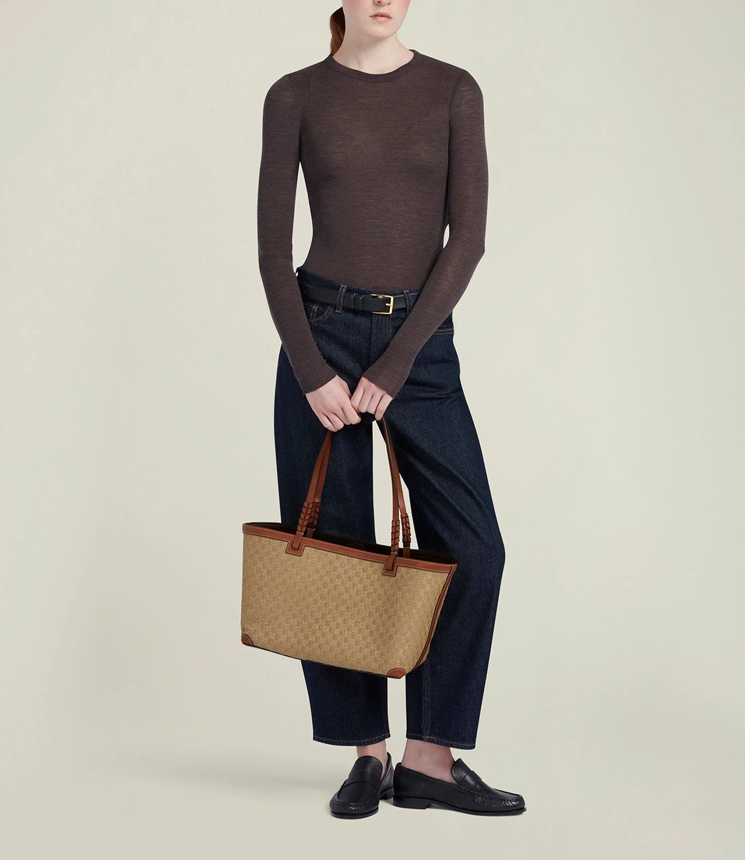 Metier - Cala 32 Woven Fabric Sahara with Buffalo Cognac - Image 4
