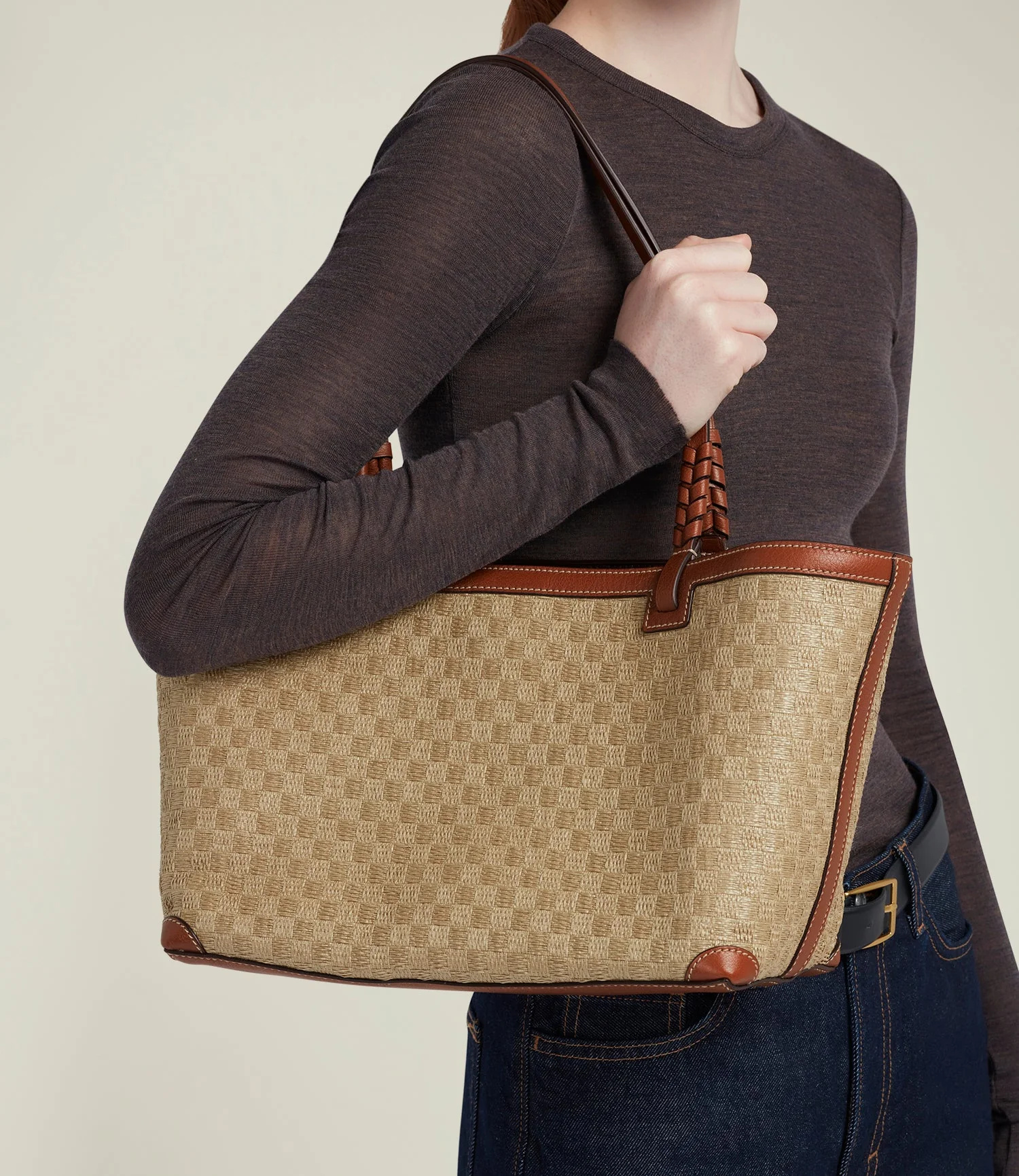 Metier - Cala 32 Woven Fabric Sahara with Buffalo Cognac - Image 5