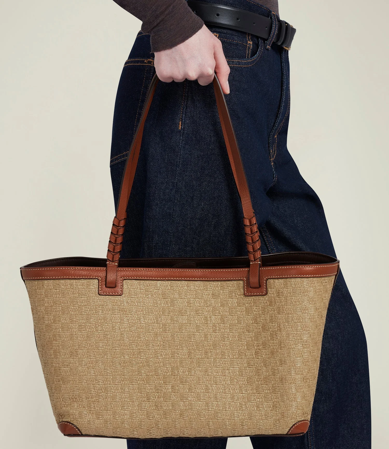 Metier - Cala 32 Woven Fabric Sahara with Buffalo Cognac - Image 6