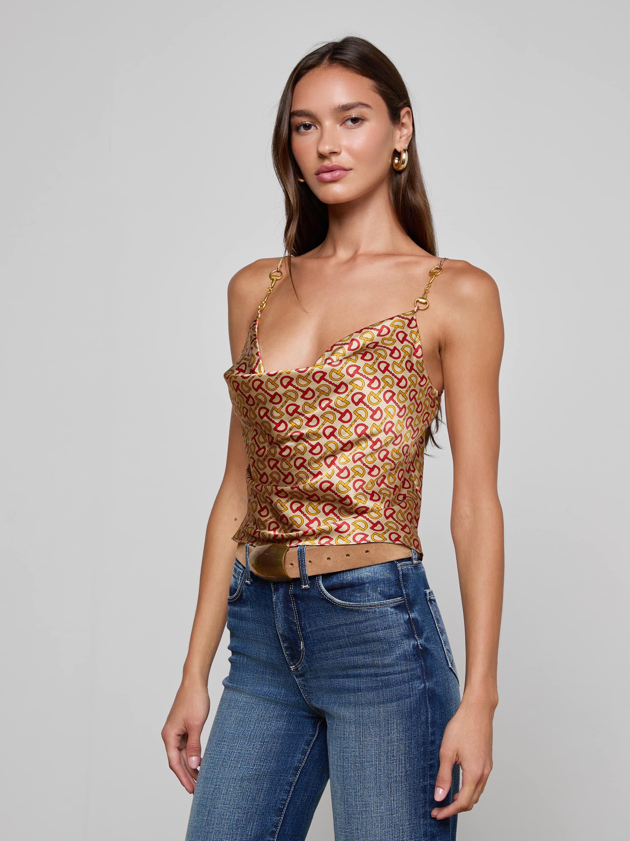 L'AGENCE - Calista Silk Camisole - Image 2